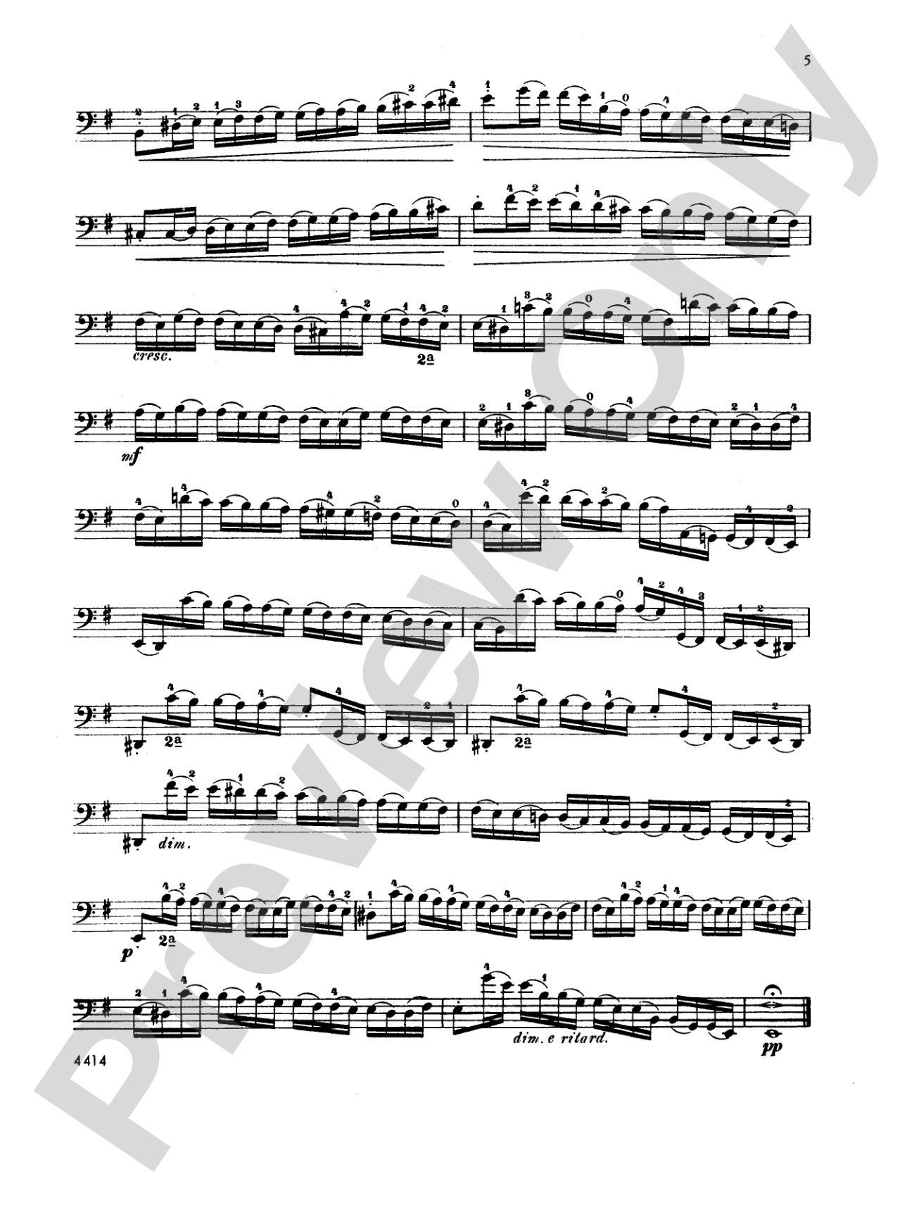 Dotzauer: 113 Studies, Volume II (Nos. 35-62): Cello Book