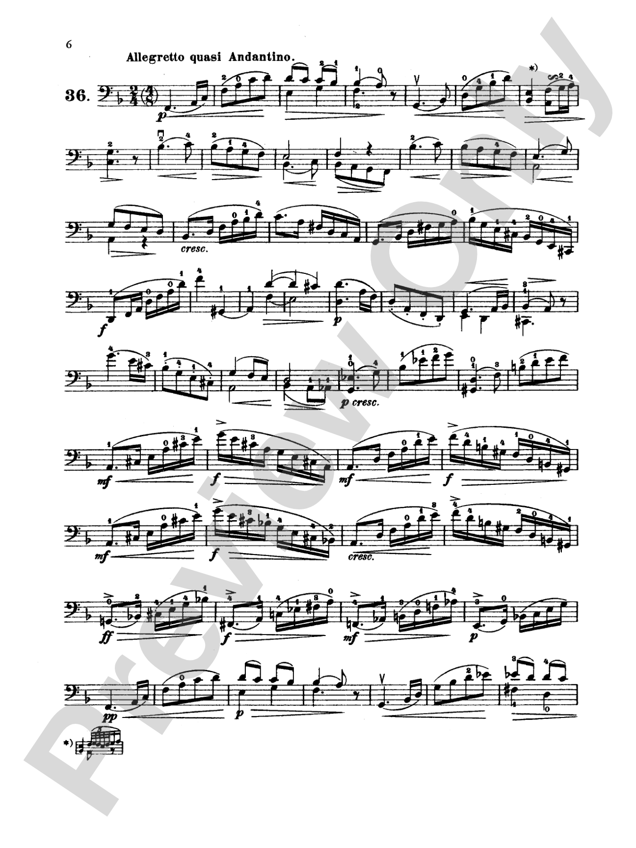 Dotzauer: 113 Studies, Volume II (Nos. 35-62): Cello Book