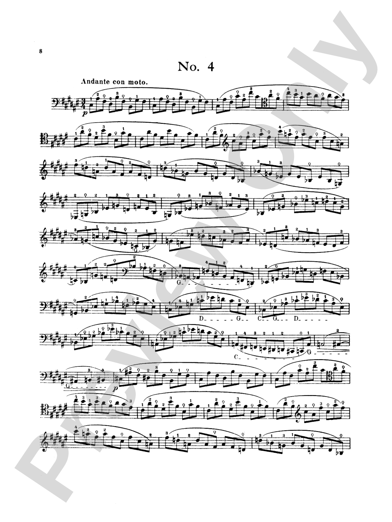 Popper: High School of Cello Playing, Op. 73 (40 Etudes)