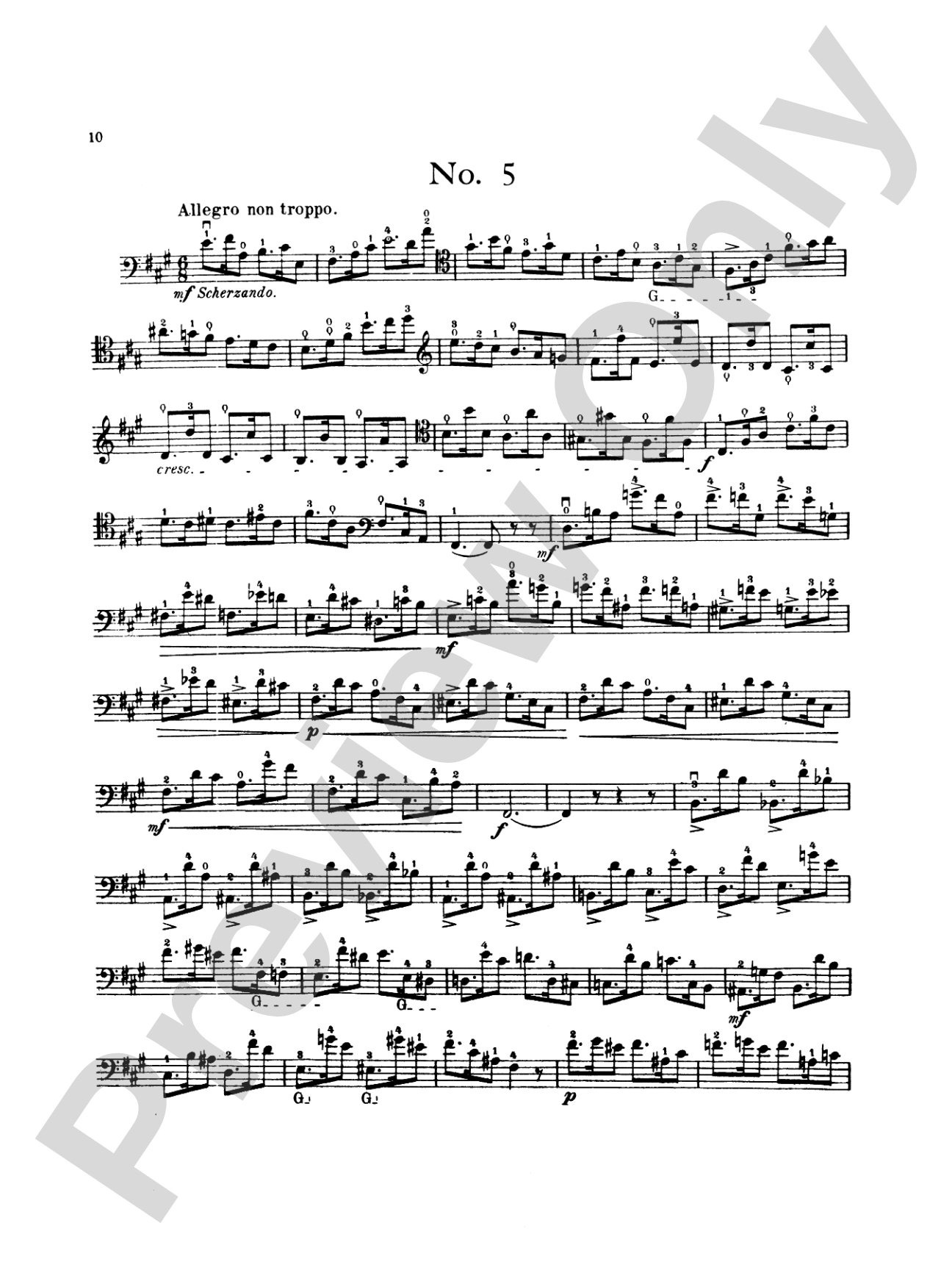 Popper: High School of Cello Playing, Op. 73 (40 Etudes)