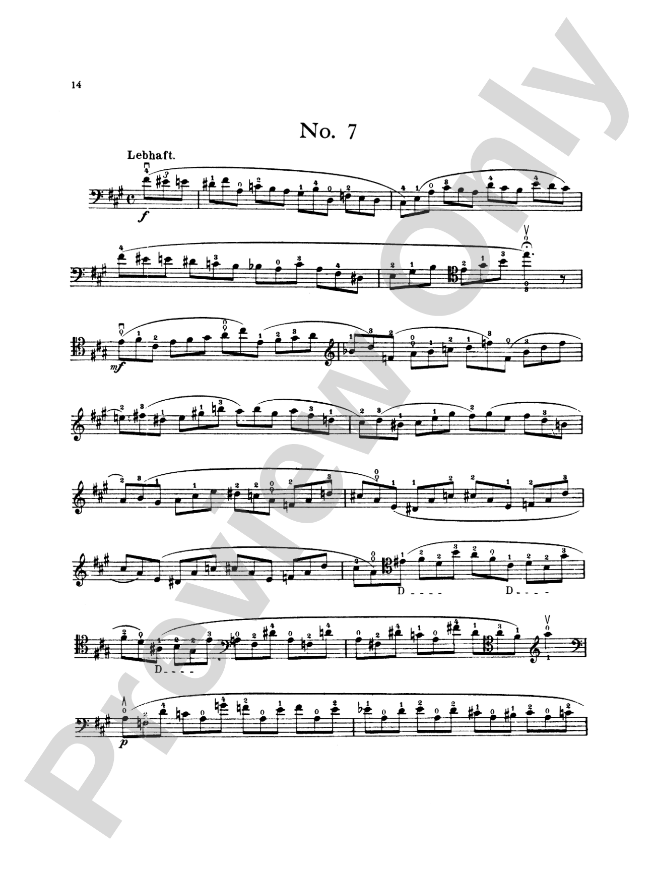 Popper: High School of Cello Playing, Op. 73 (40 Etudes)