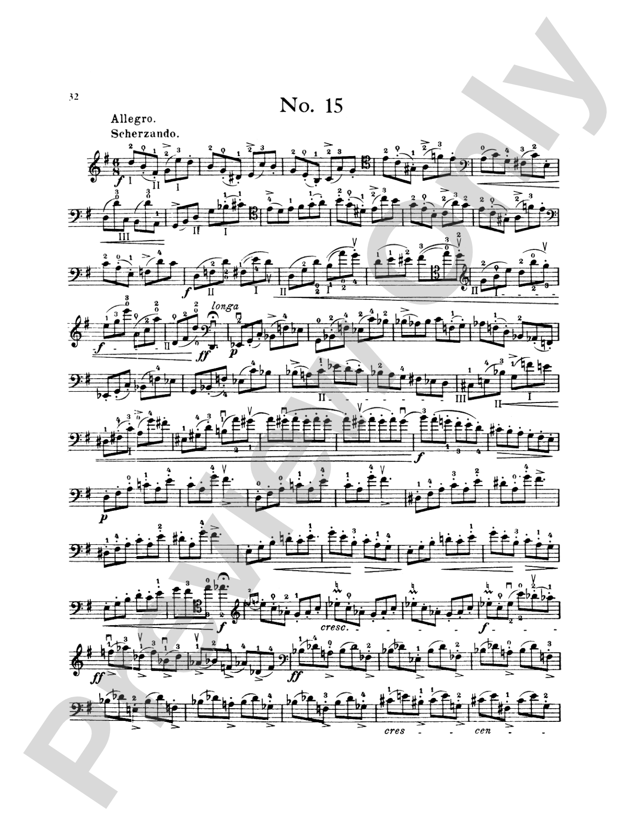 Popper: High School of Cello Playing, Op. 73 (40 Etudes)