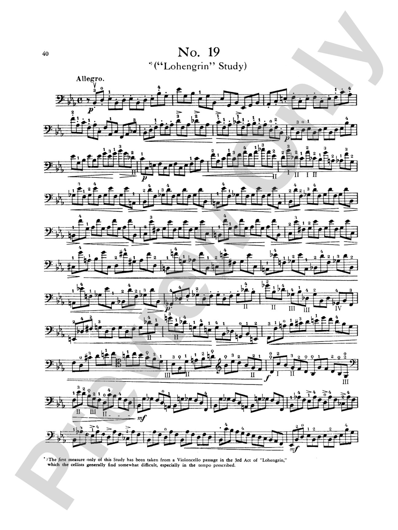 Popper: High School of Cello Playing, Op. 73 (40 Etudes)