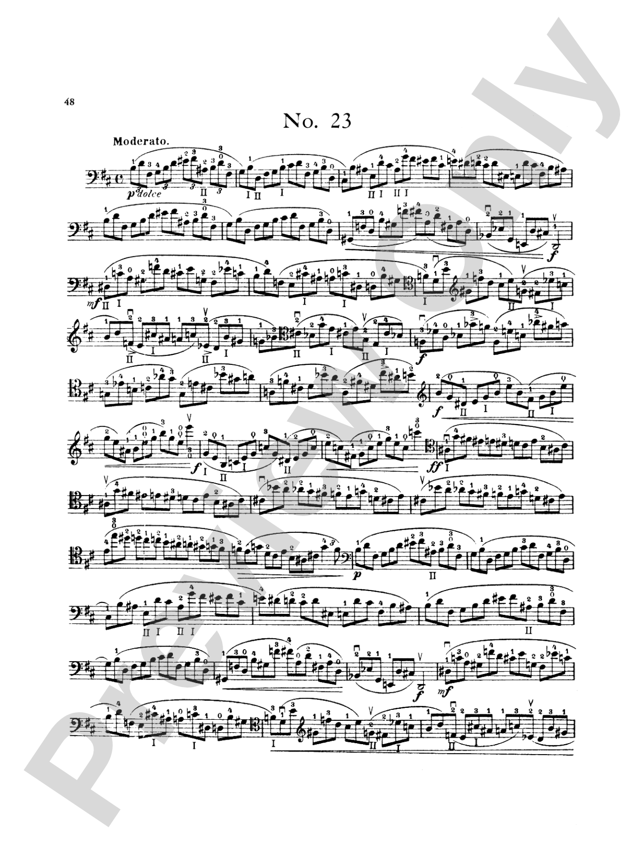 Popper: High School of Cello Playing, Op. 73 (40 Etudes)