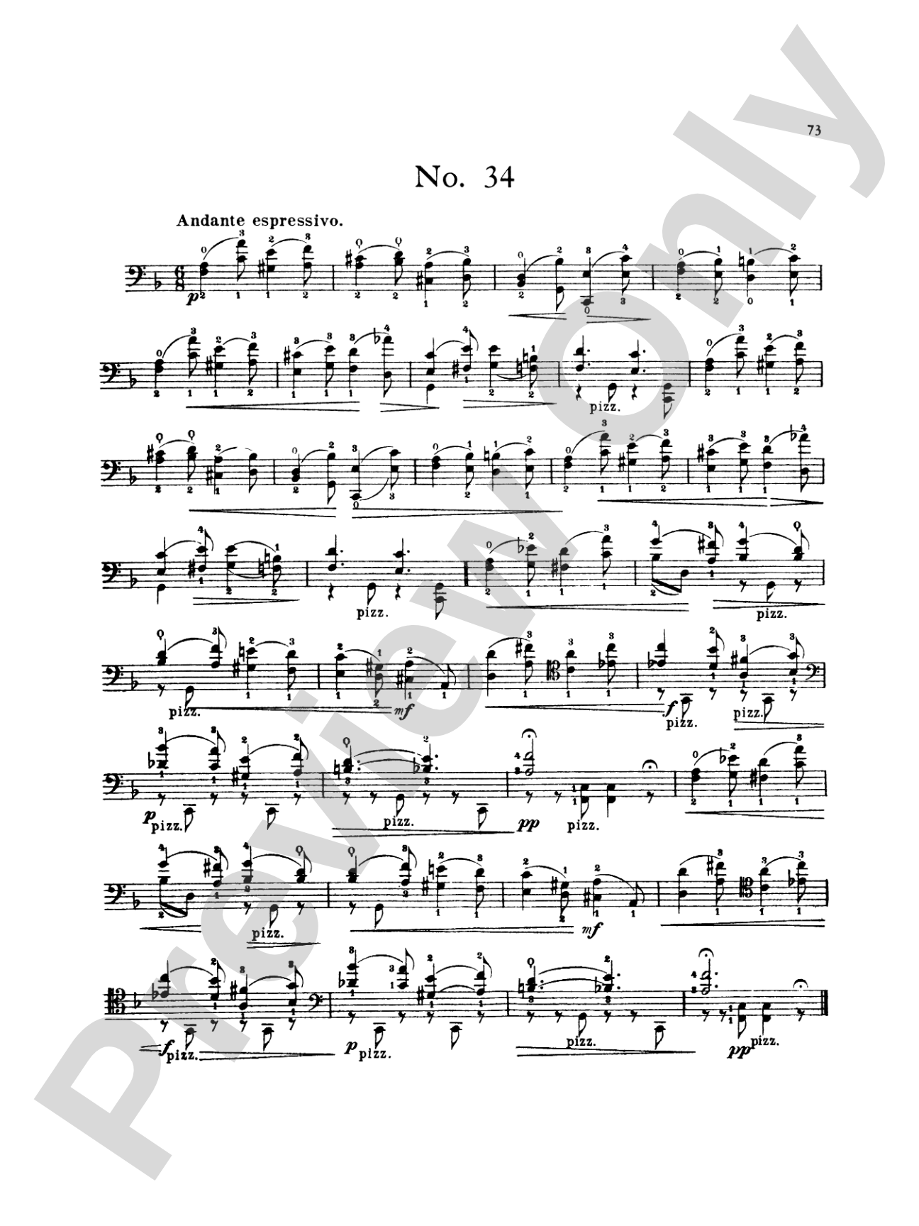 Popper: High School of Cello Playing, Op. 73 (40 Etudes)