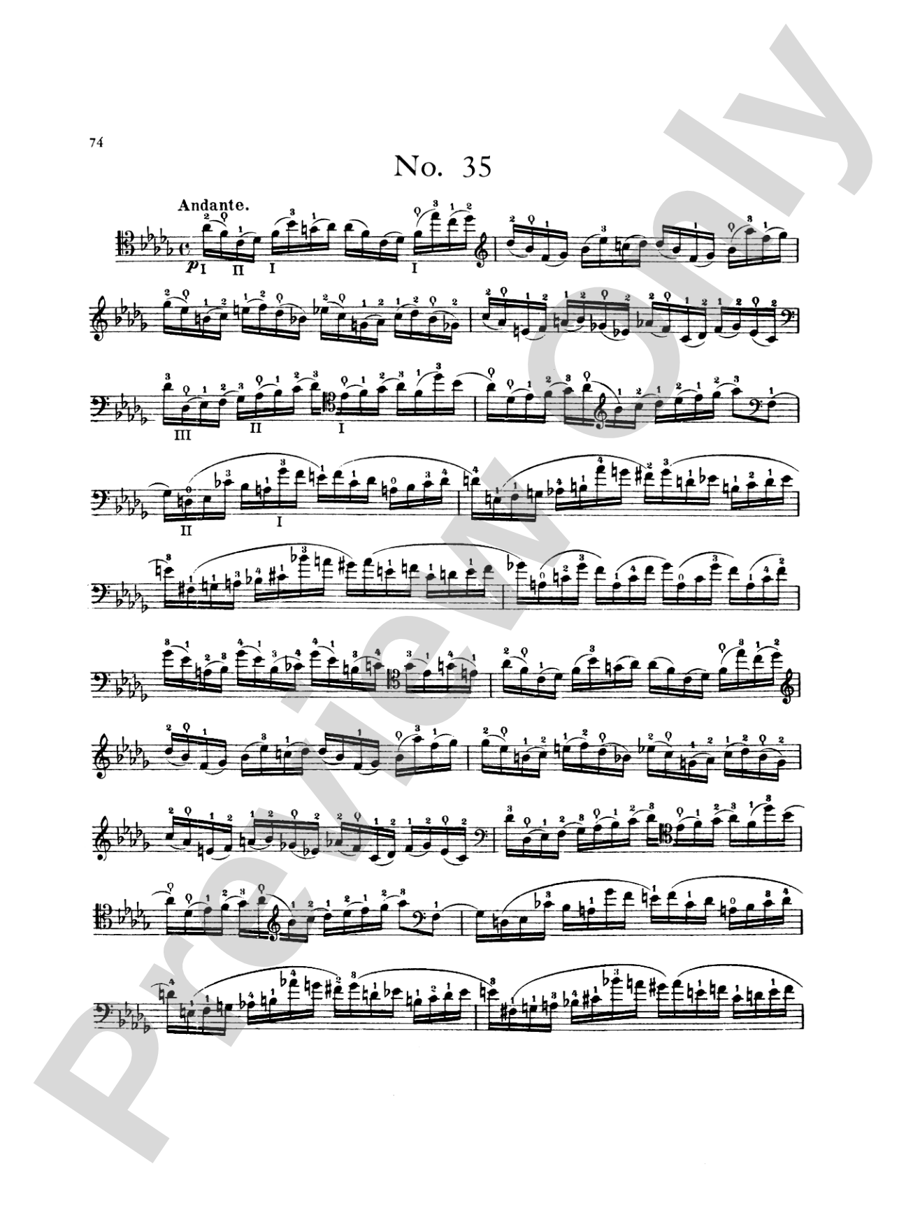 Popper: High School of Cello Playing, Op. 73 (40 Etudes)