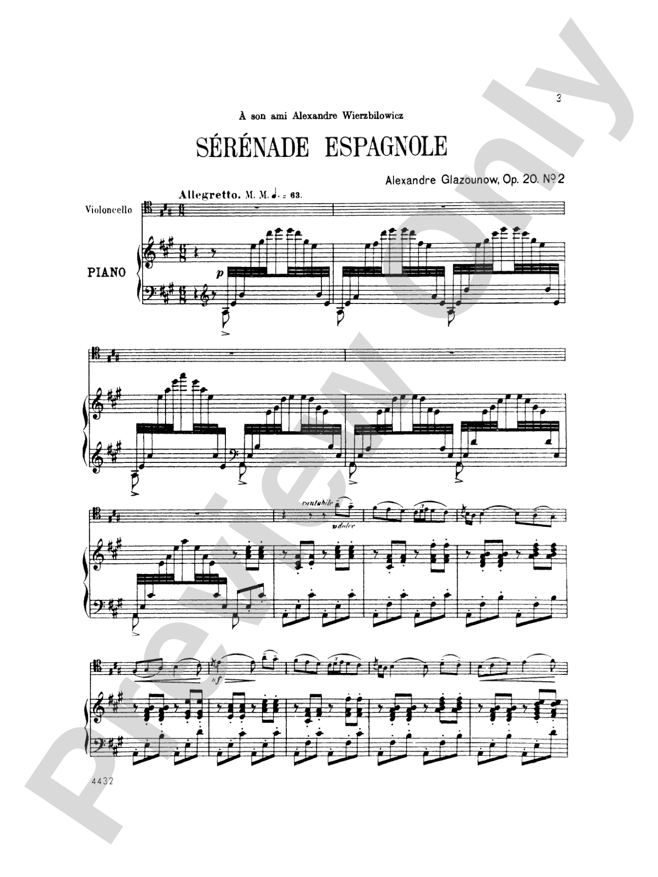 Glazunov: Serenade Espagnole, Op. 20, No. 2