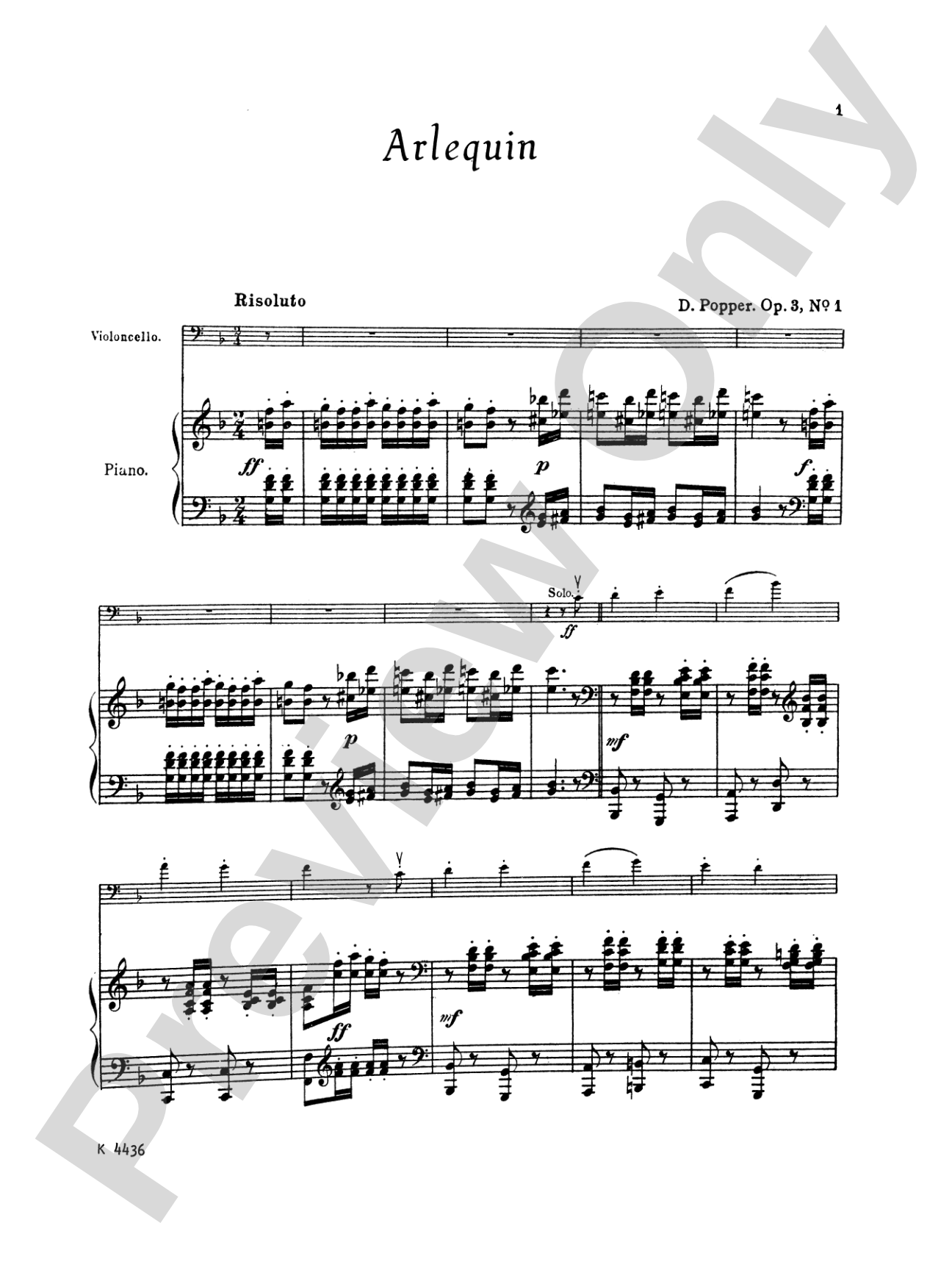 Popper: Arlequin and Papillon