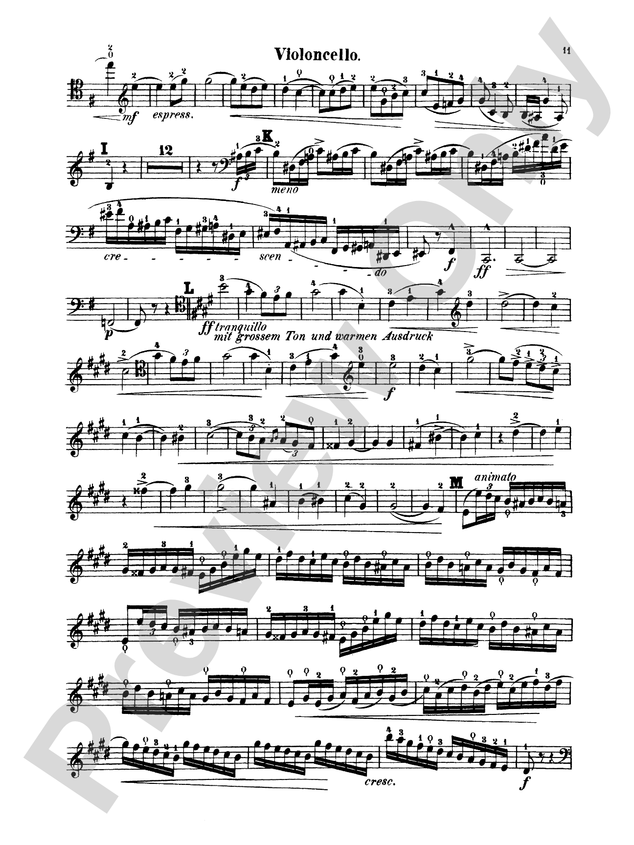 Popper: Cello Concerto in E Minor, Op. 24: Cello Book
