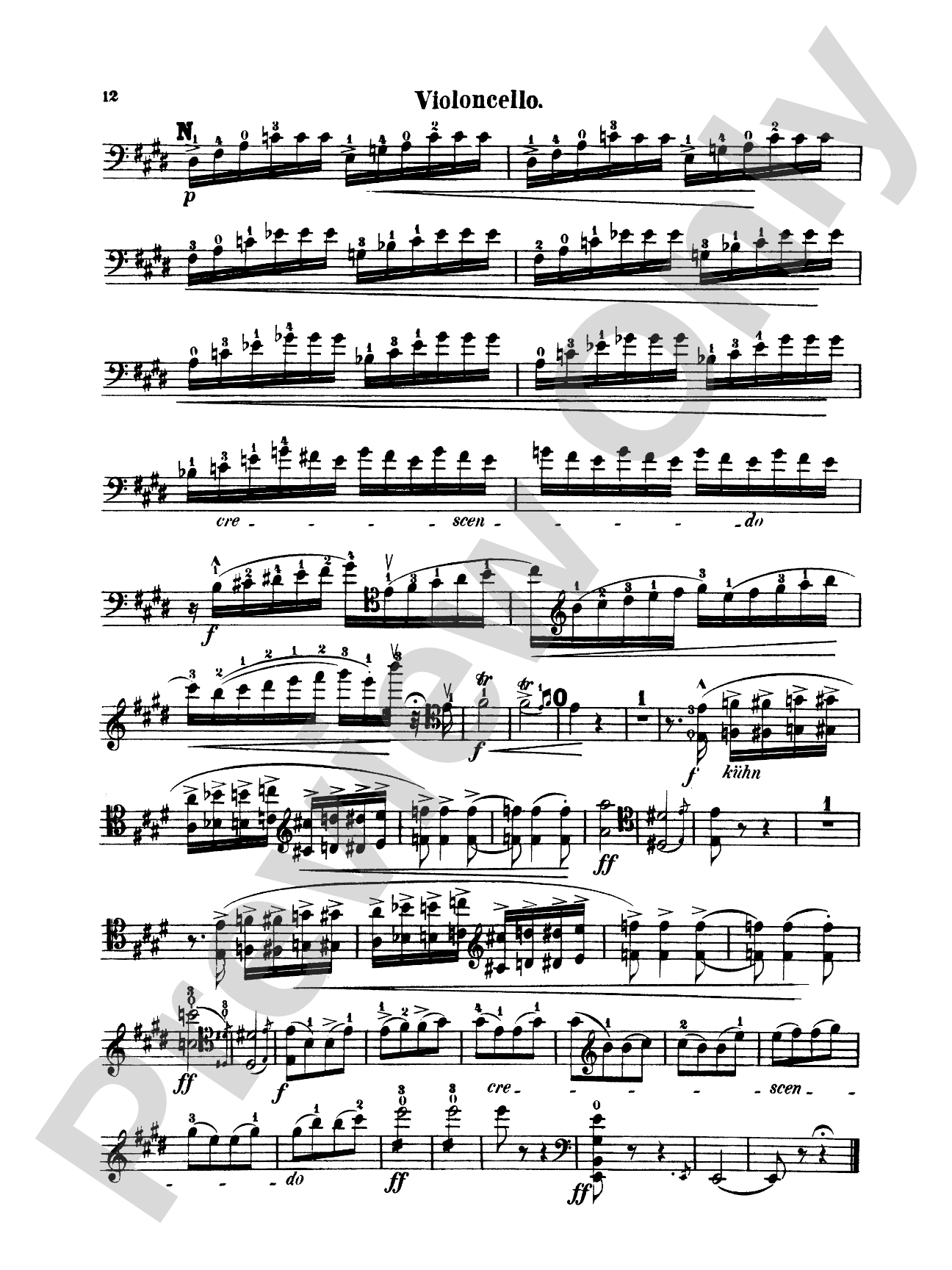 Popper: Cello Concerto in E Minor, Op. 24: Cello Book