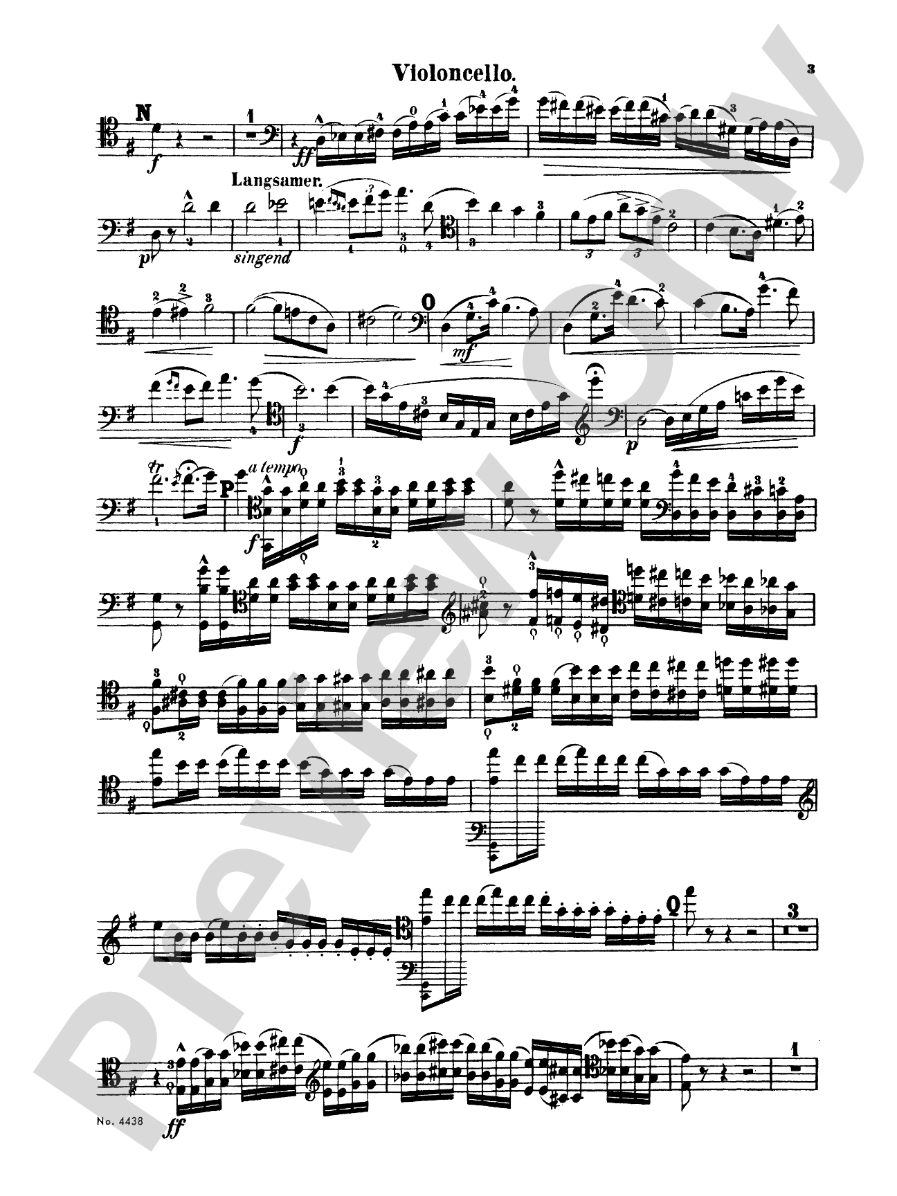Popper: Cello Concerto in E Minor, Op. 24: Cello Book
