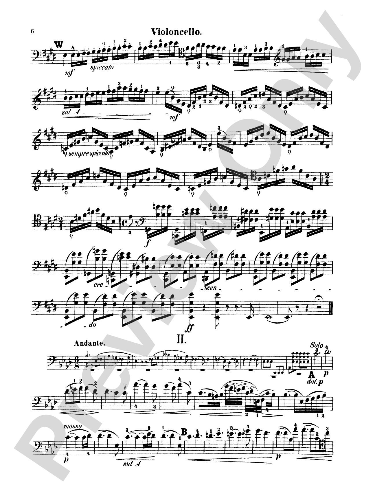 Popper: Cello Concerto in E Minor, Op. 24: Cello Book