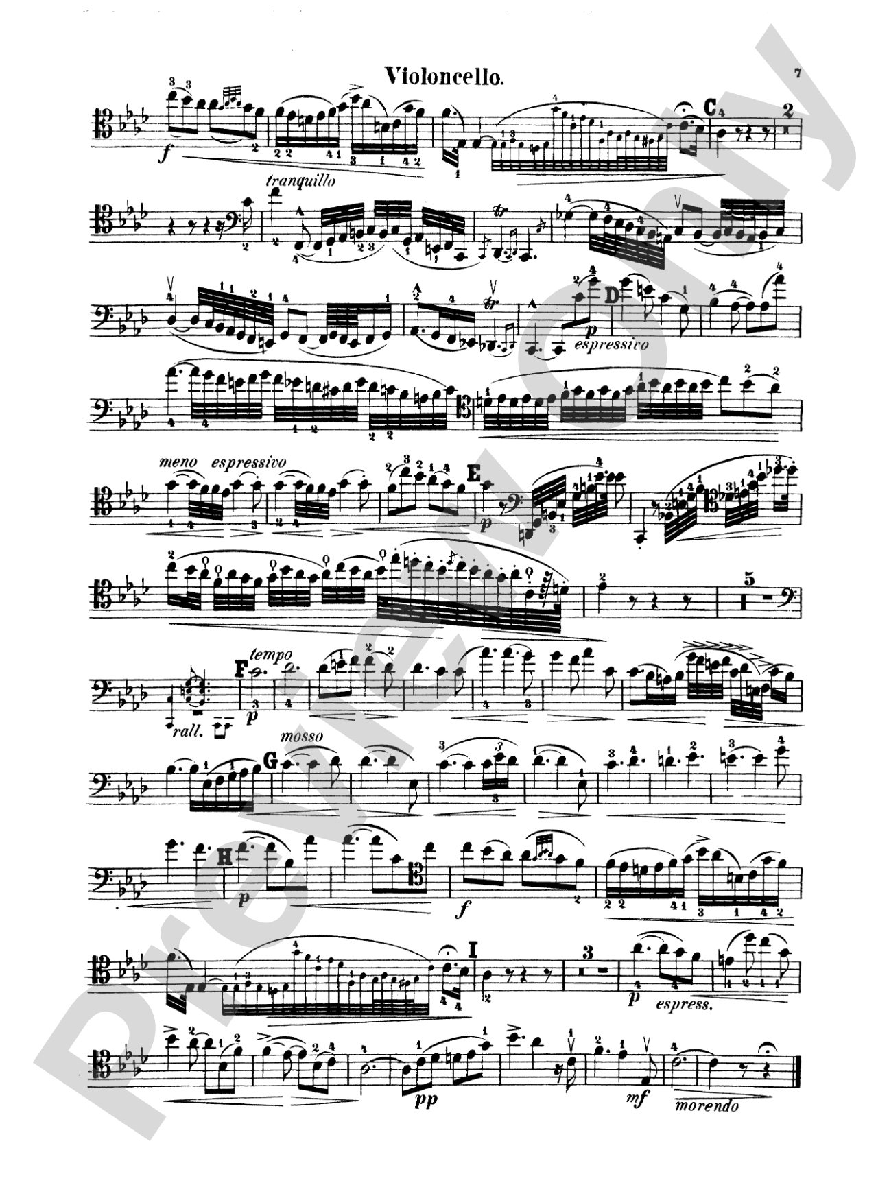 Popper: Cello Concerto in E Minor, Op. 24: Cello Book
