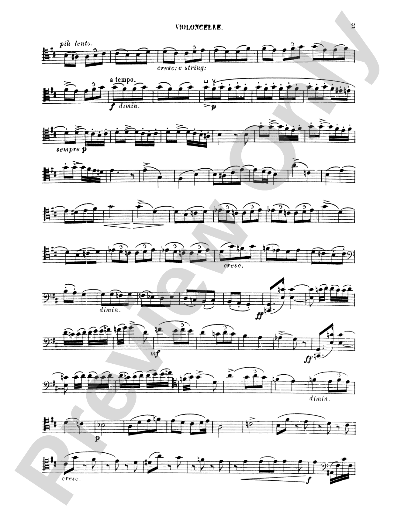 Saint-Saëns: Allegro Appassionato, Op. 43: Cello Book