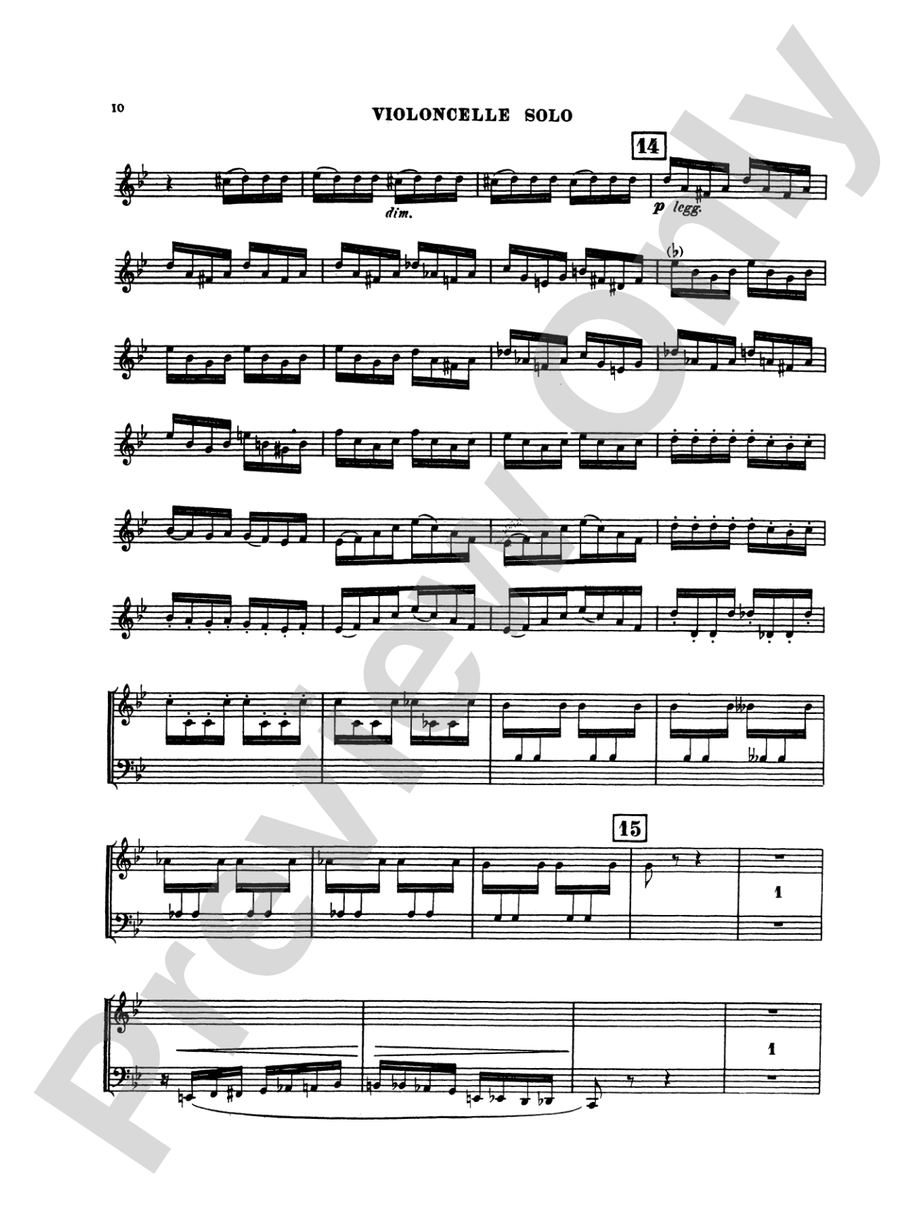 Saint-Saëns: Cello Concerto No. 2, Op. 119 in D Minor: Cello Book