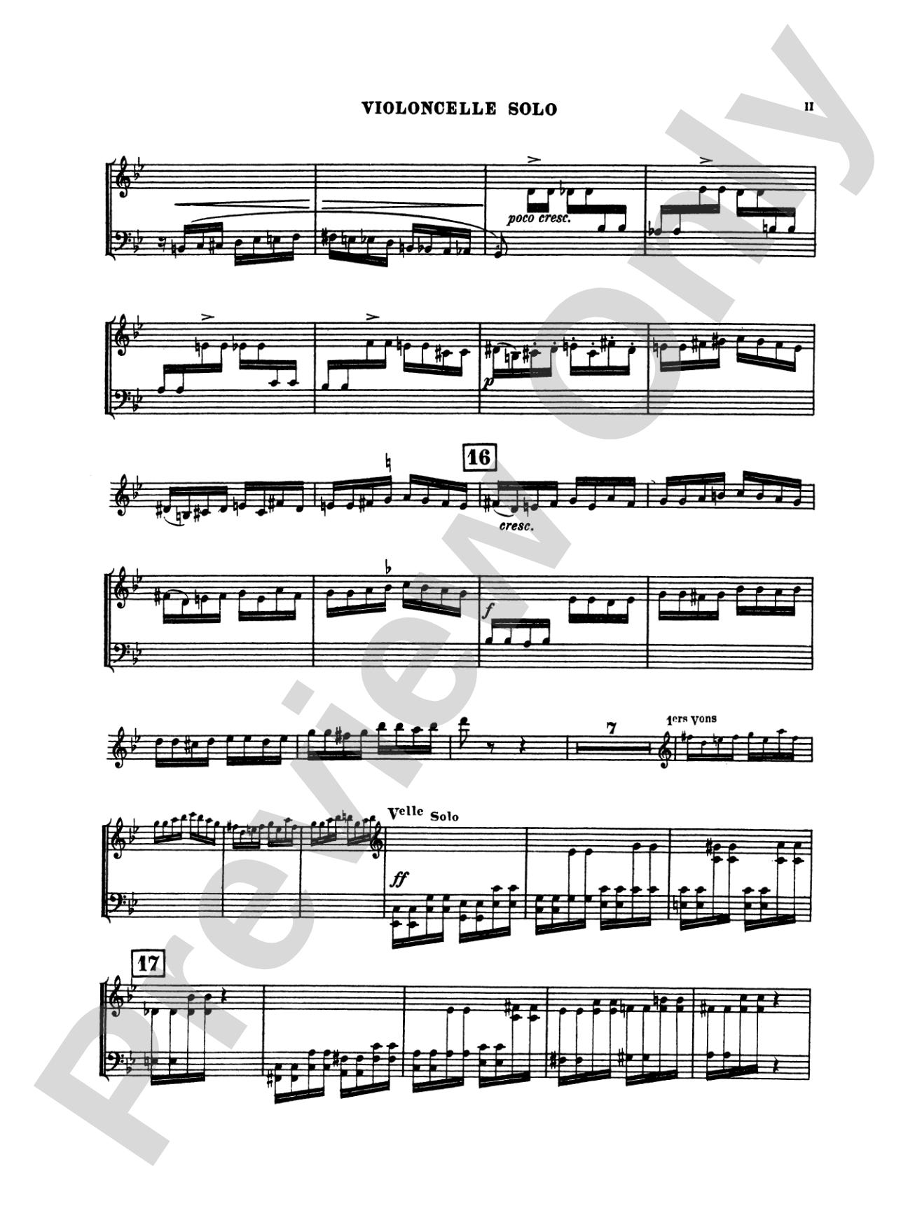 Saint-Saëns: Cello Concerto No. 2, Op. 119 in D Minor: Cello Book