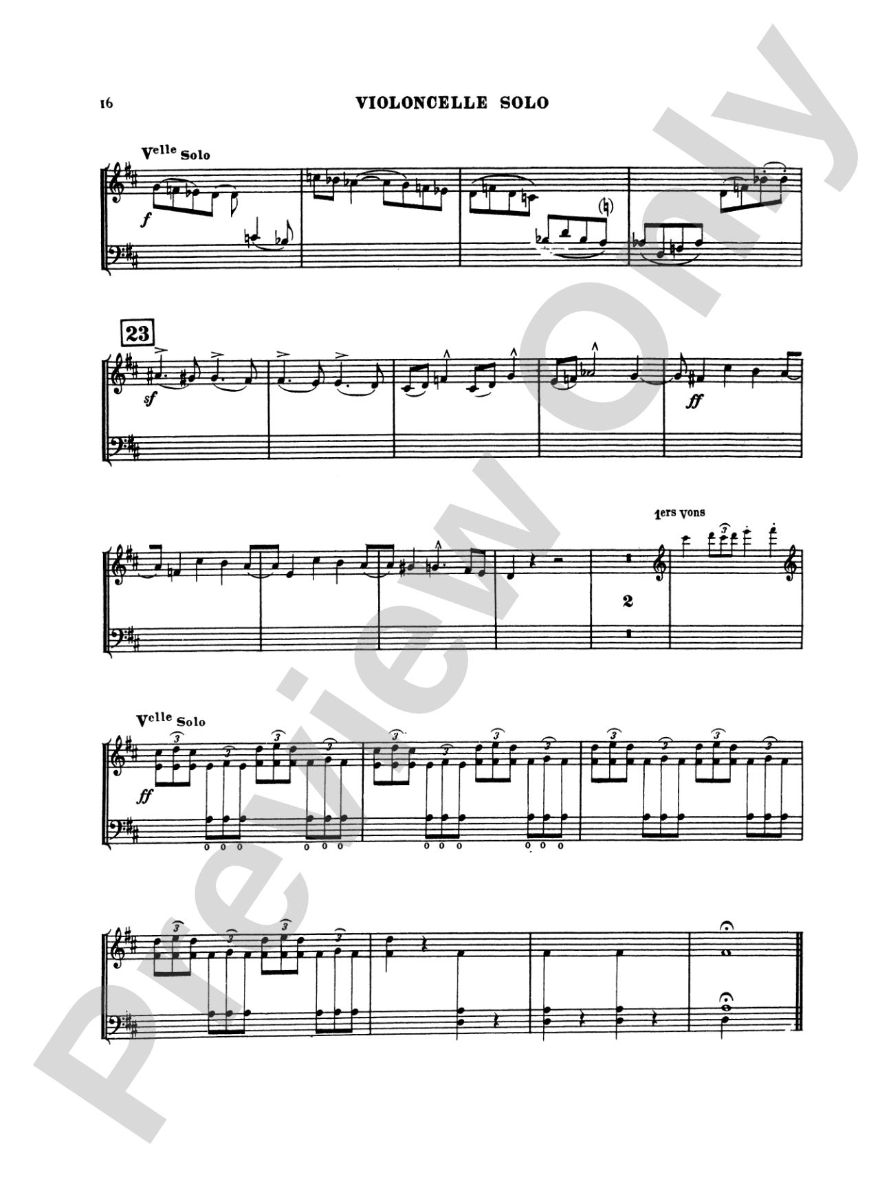 Saint-Saëns: Cello Concerto No. 2, Op. 119 in D Minor: Cello Book