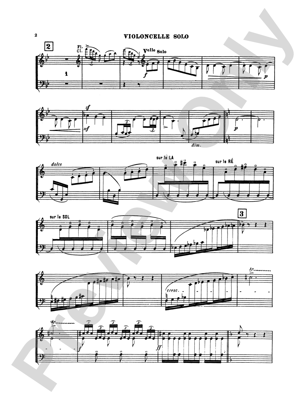 Saint-Saëns: Cello Concerto No. 2, Op. 119 in D Minor: Cello Book