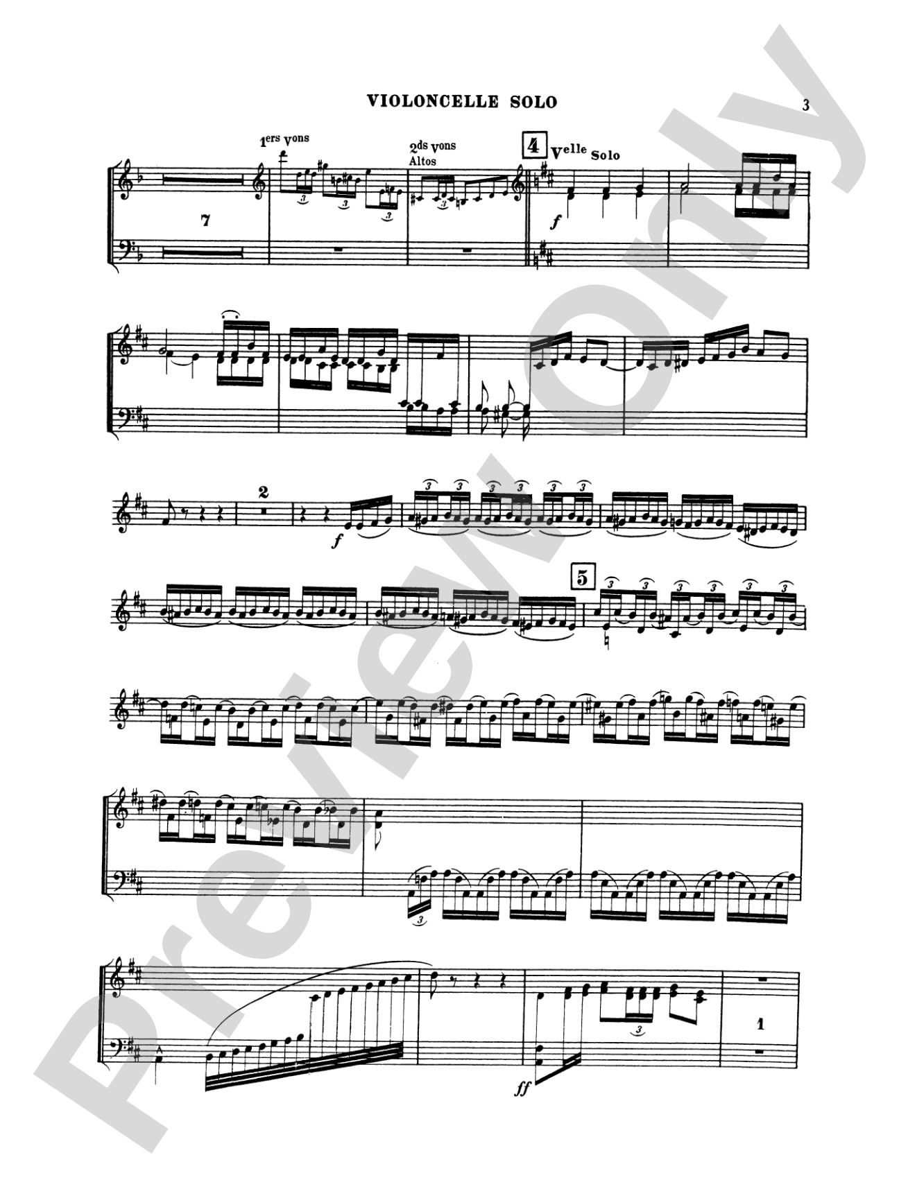 Saint-Saëns: Cello Concerto No. 2, Op. 119 in D Minor: Cello Book