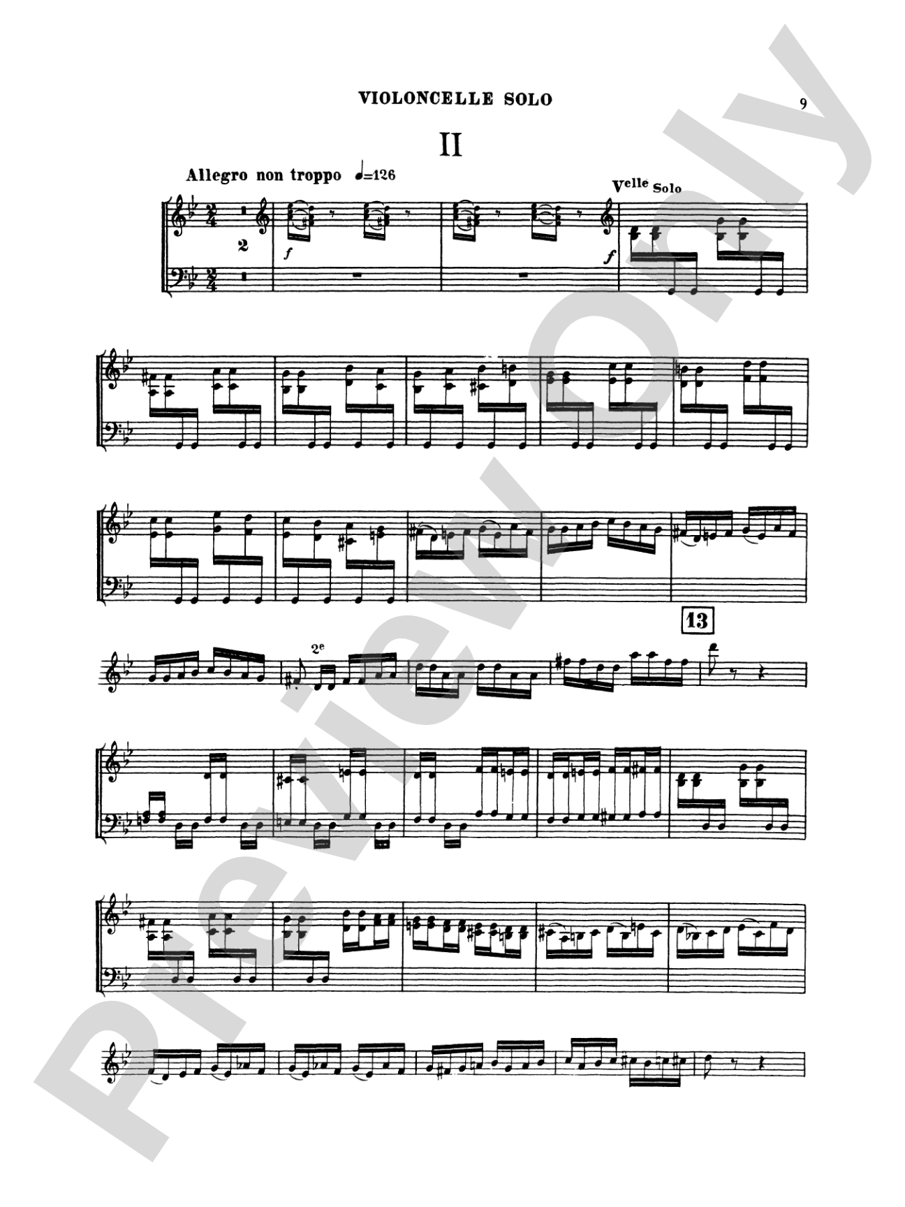 Saint-Saëns: Cello Concerto No. 2, Op. 119 in D Minor: Cello Book