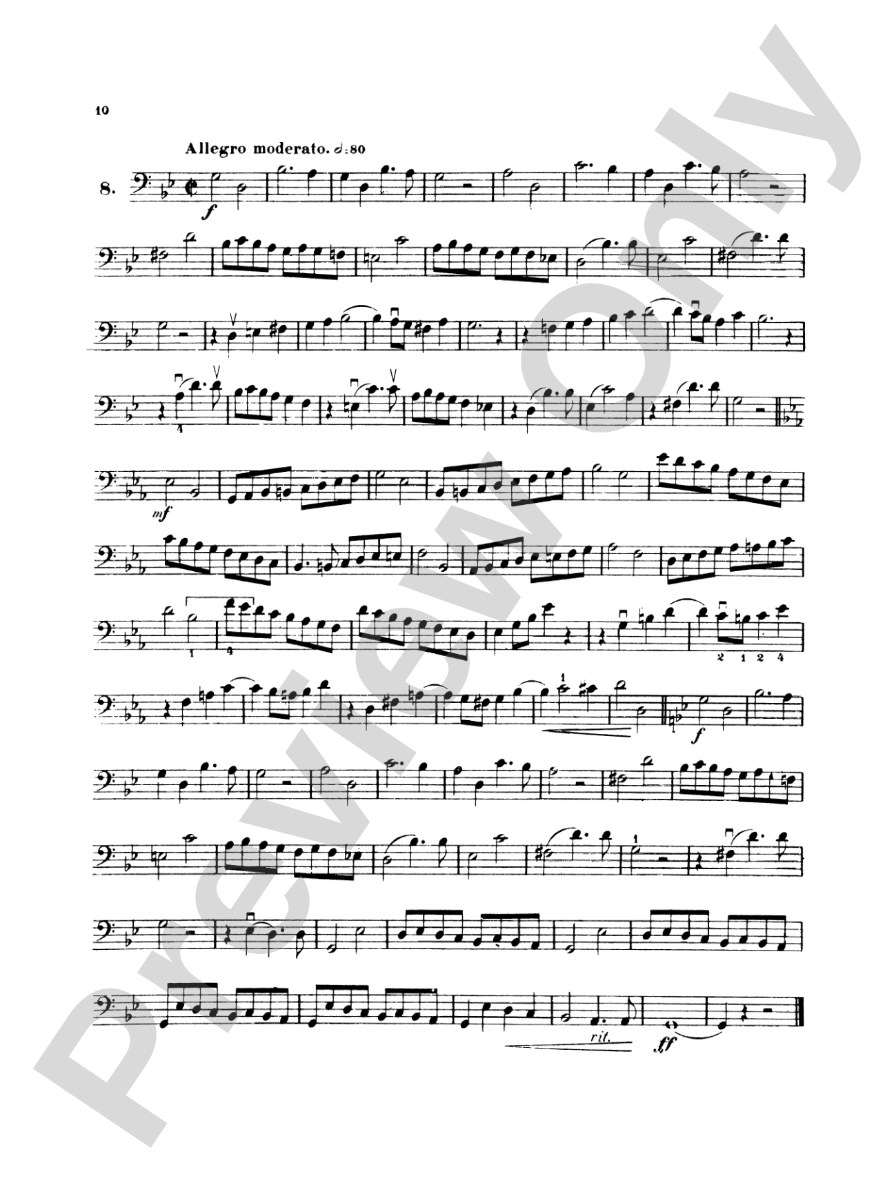 Simandl: Thirty Etudes for Double Bass: String Bass Book