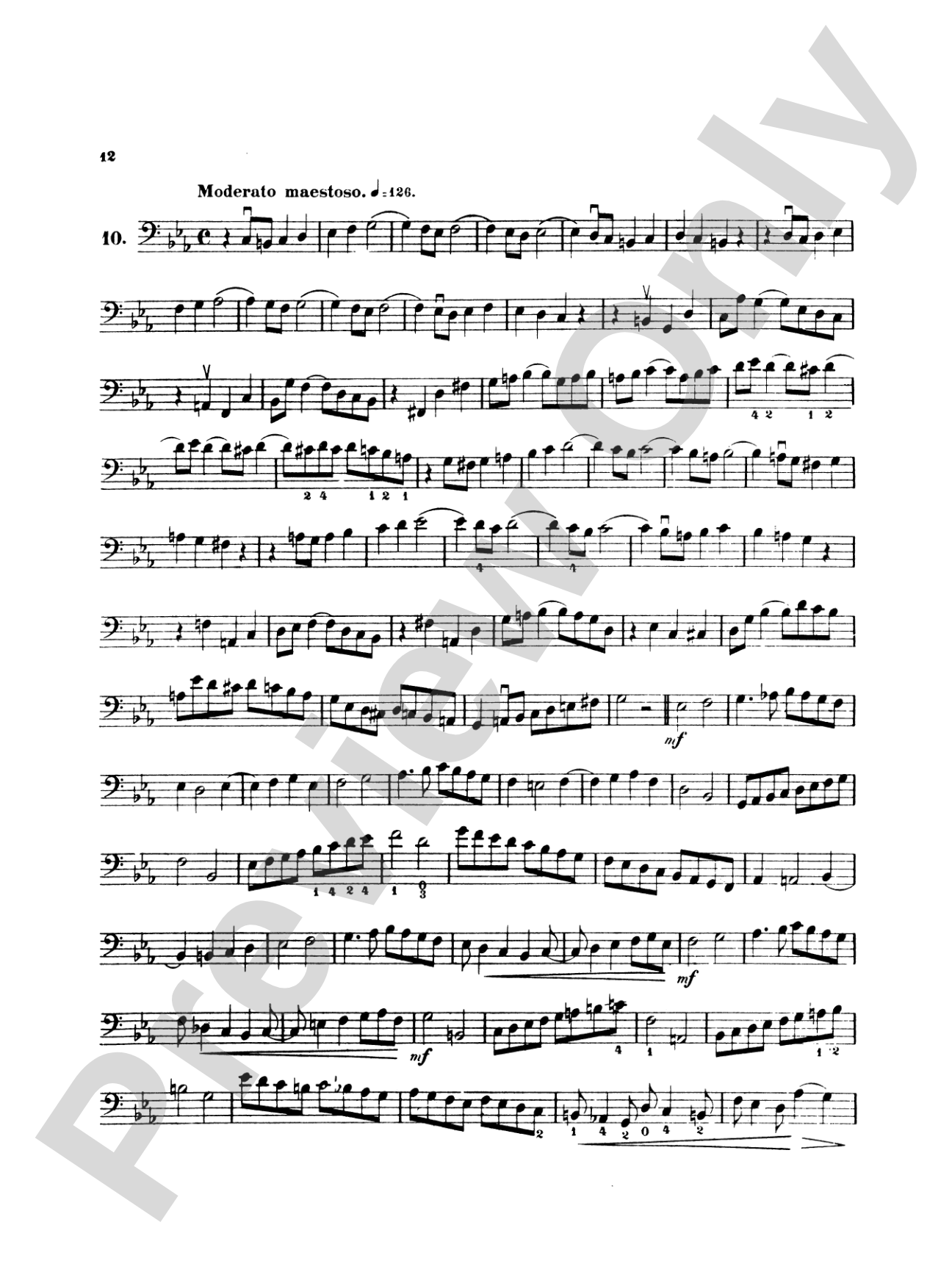 Simandl: Thirty Etudes for Double Bass: String Bass Book