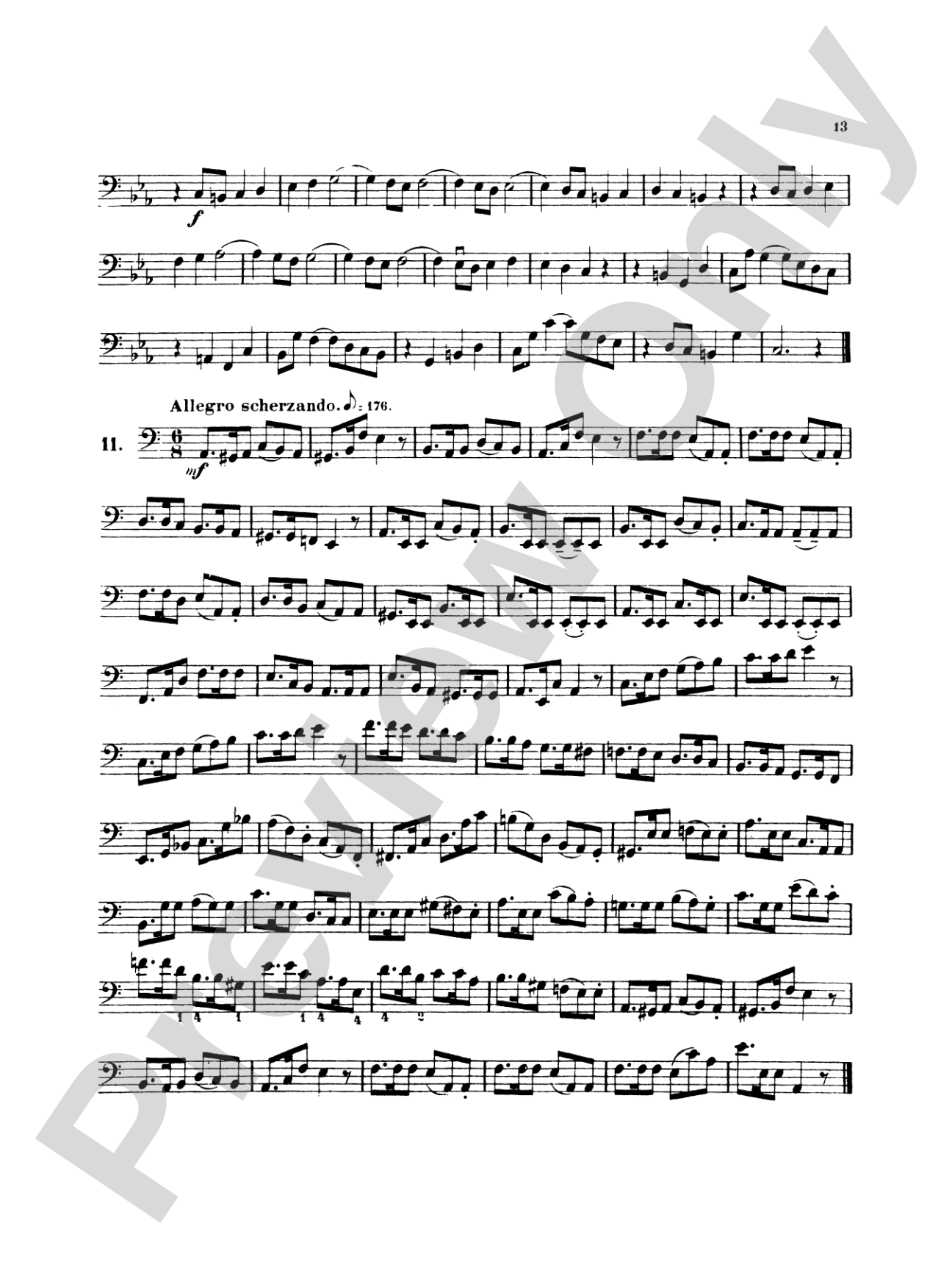 Simandl: Thirty Etudes for Double Bass: String Bass Book