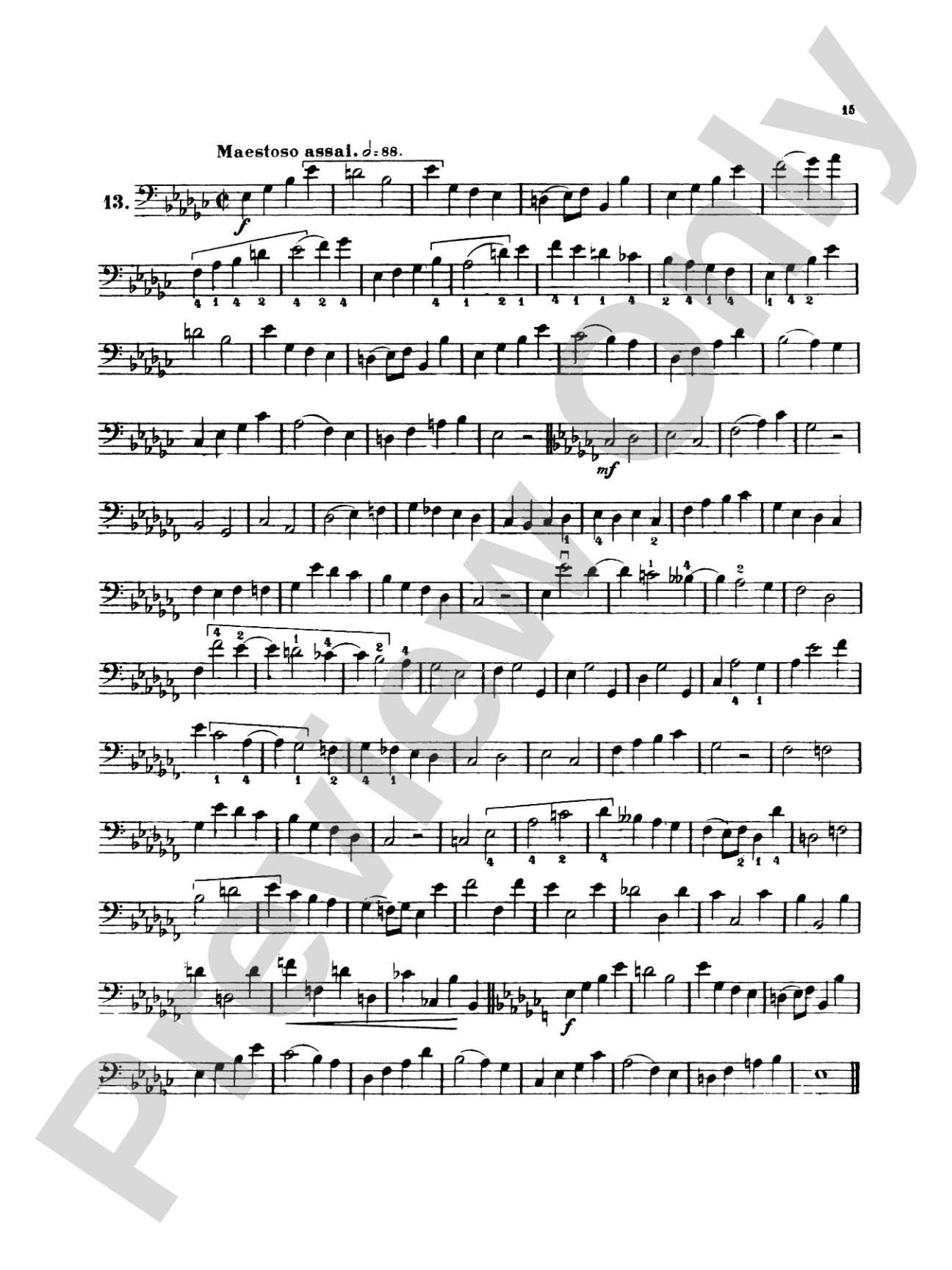 Simandl: Thirty Etudes for Double Bass: String Bass Book