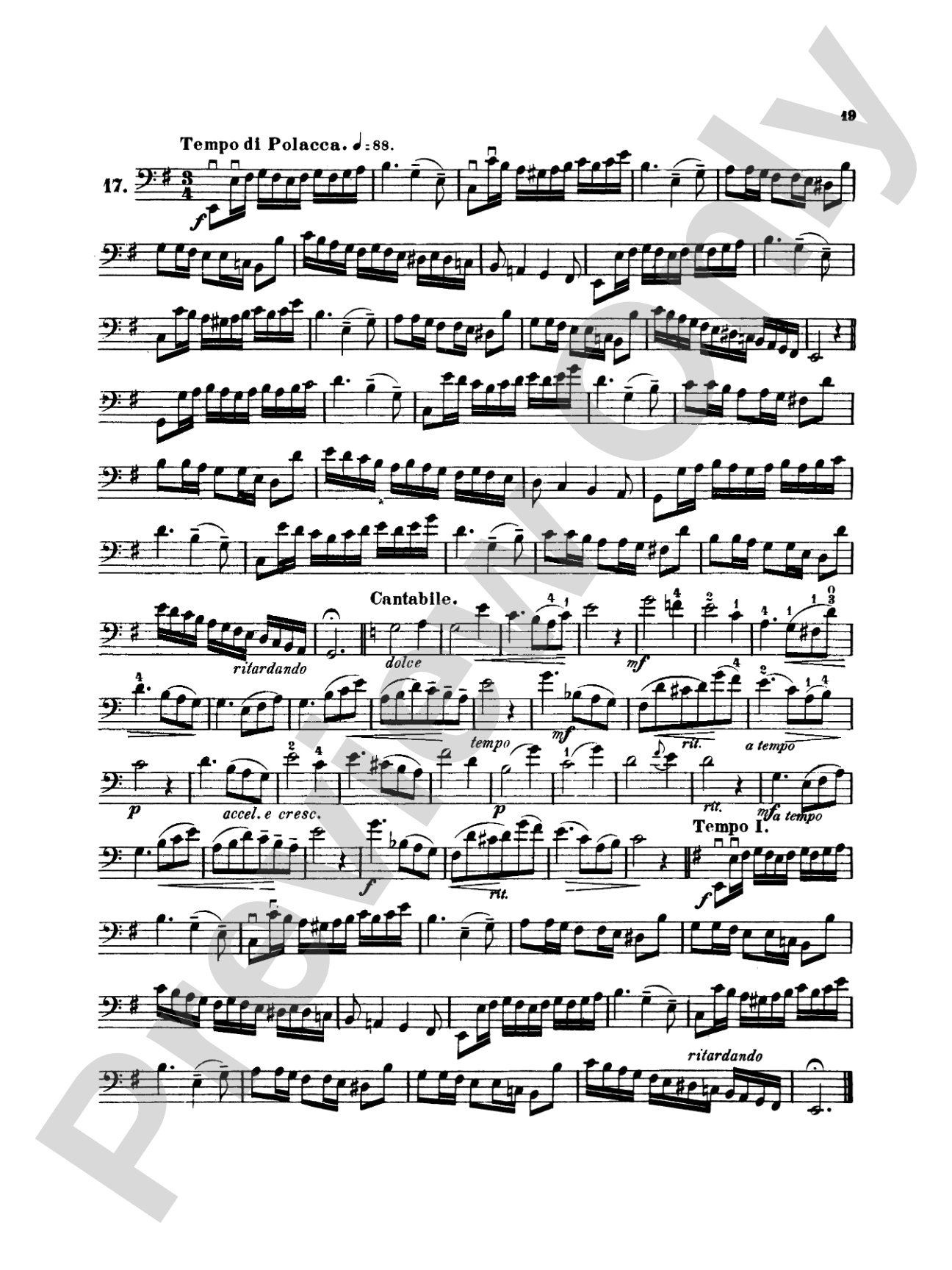 Simandl: Thirty Etudes for Double Bass: String Bass Book
