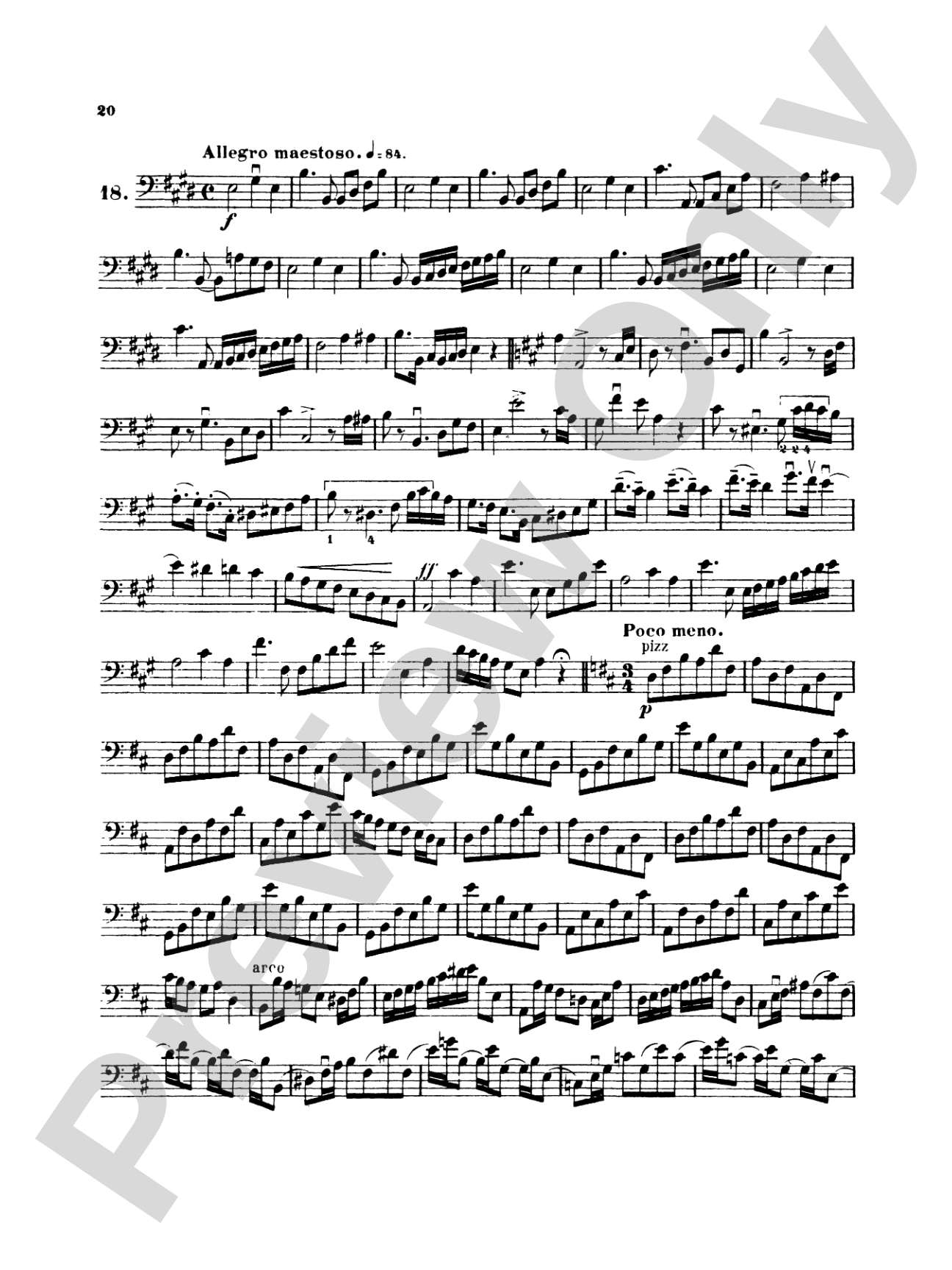 Simandl: Thirty Etudes for Double Bass: String Bass Book