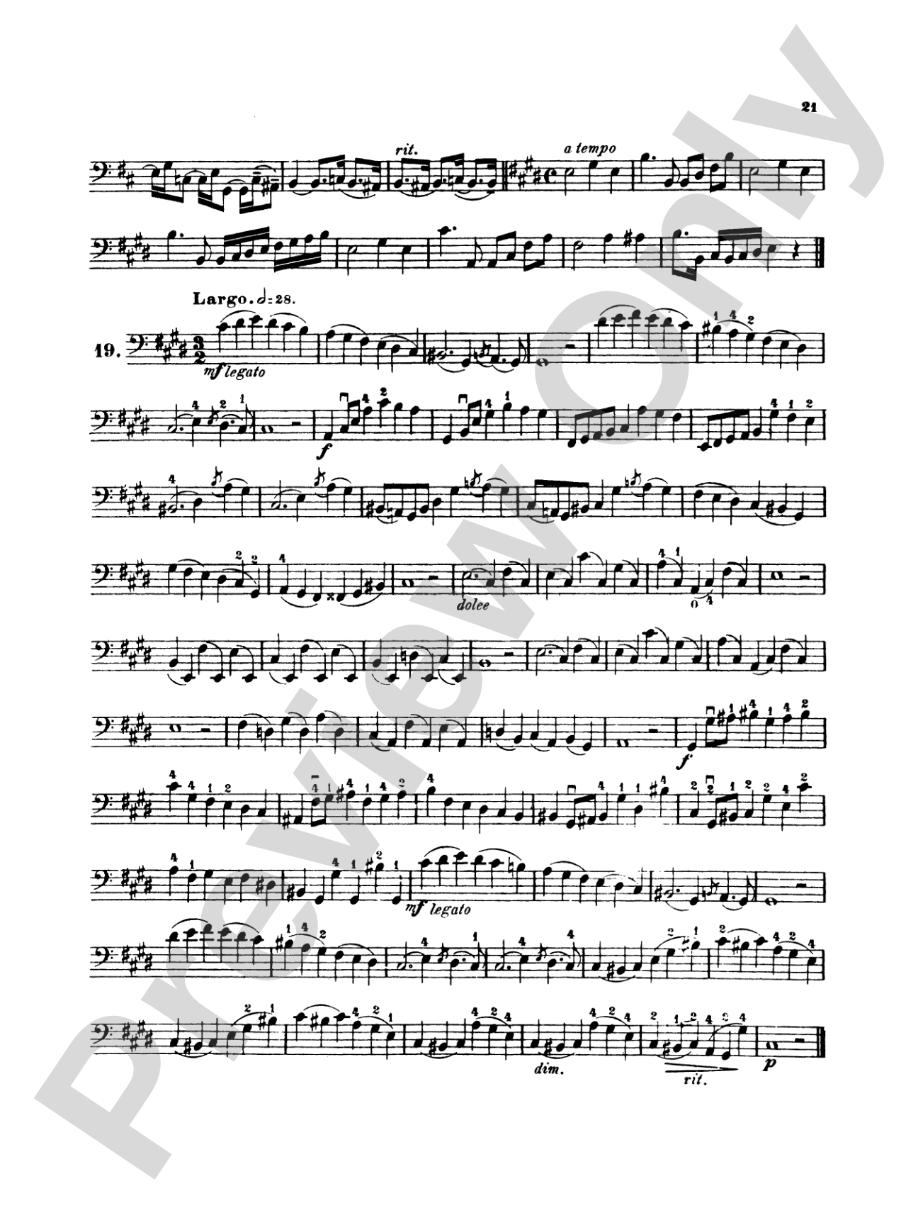 Simandl: Thirty Etudes for Double Bass: String Bass Book