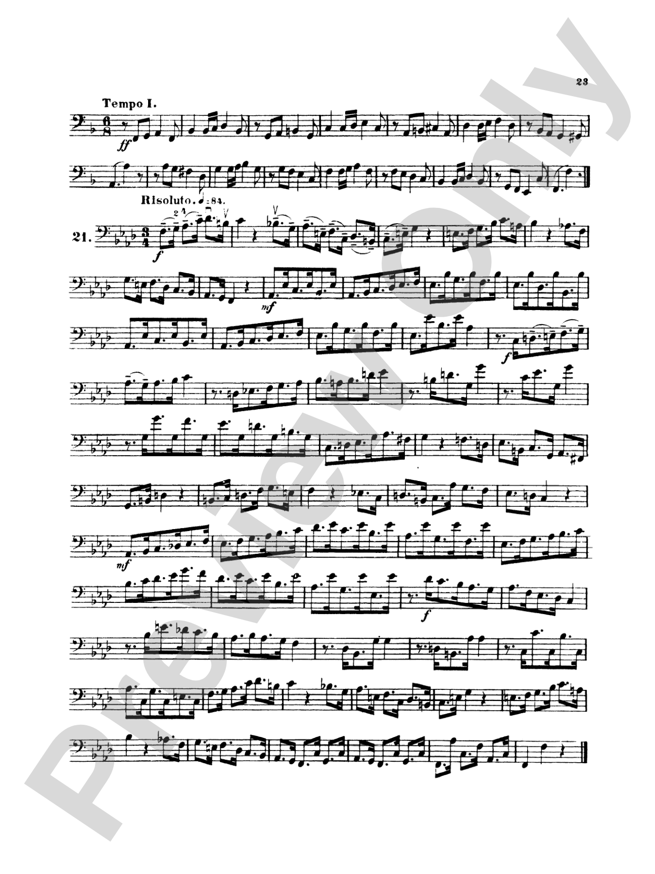 Simandl: Thirty Etudes for Double Bass: String Bass Book