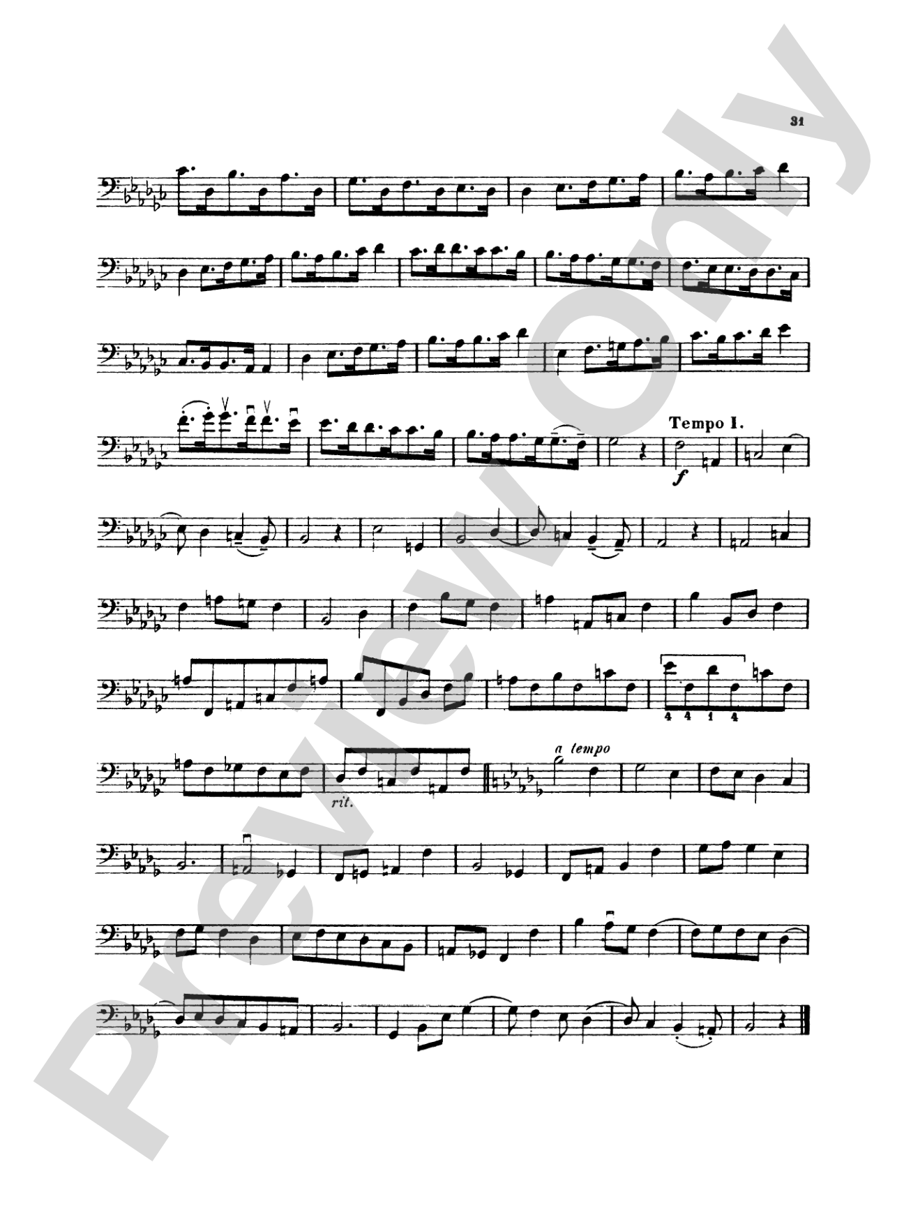 Simandl: Thirty Etudes for Double Bass: String Bass Book