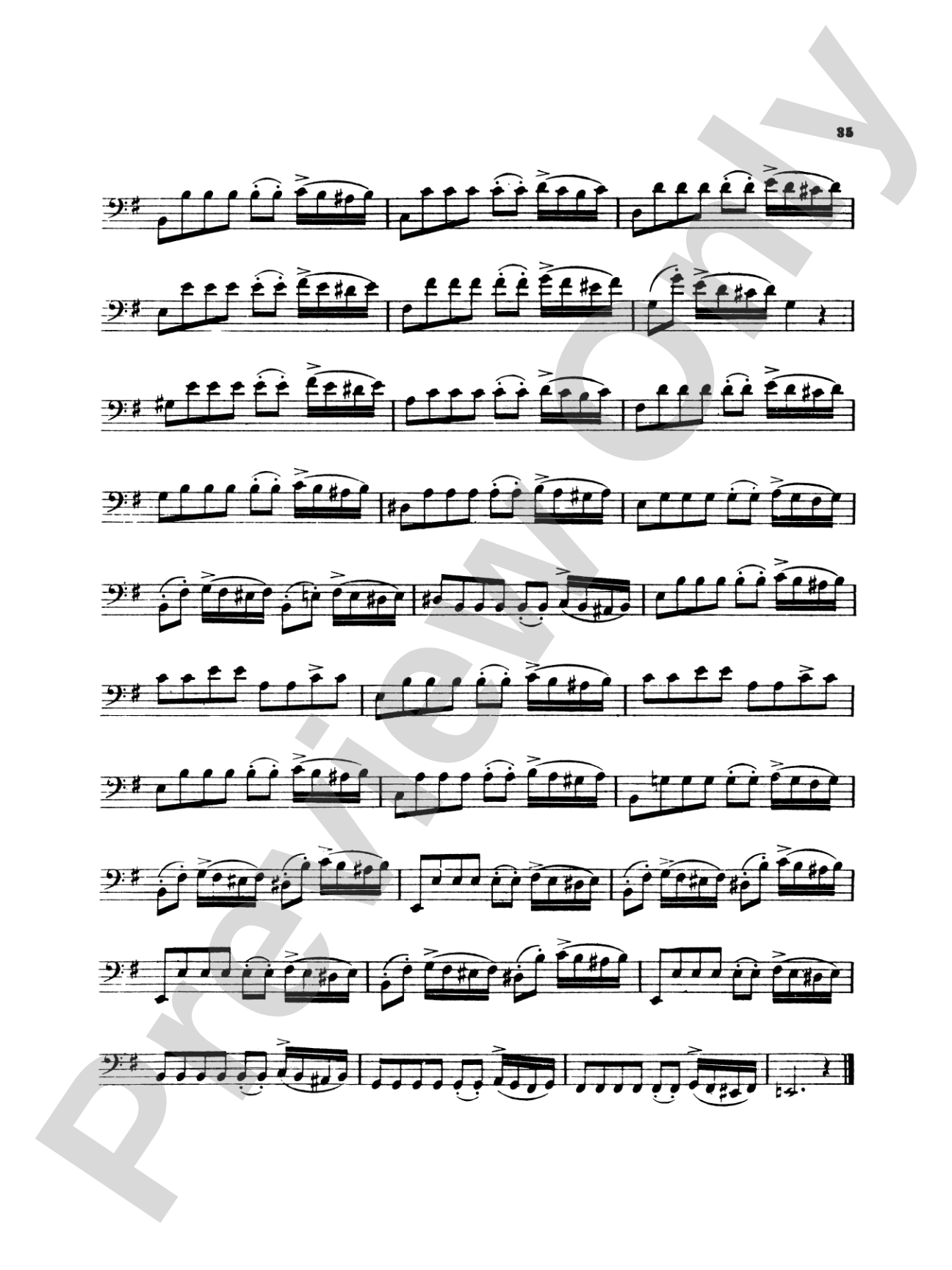 Simandl: Thirty Etudes for Double Bass: String Bass Book