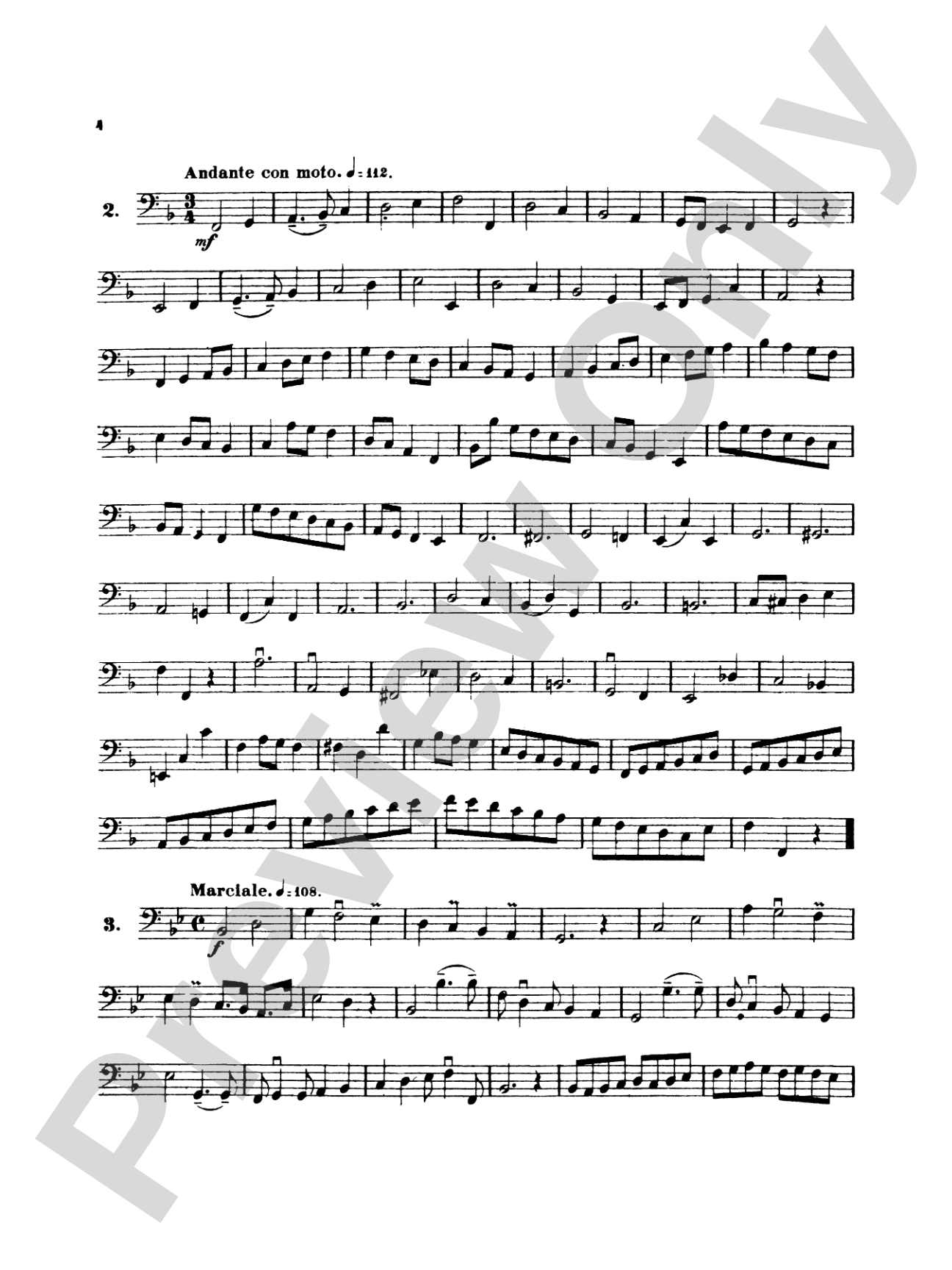 Simandl: Thirty Etudes for Double Bass: String Bass Book