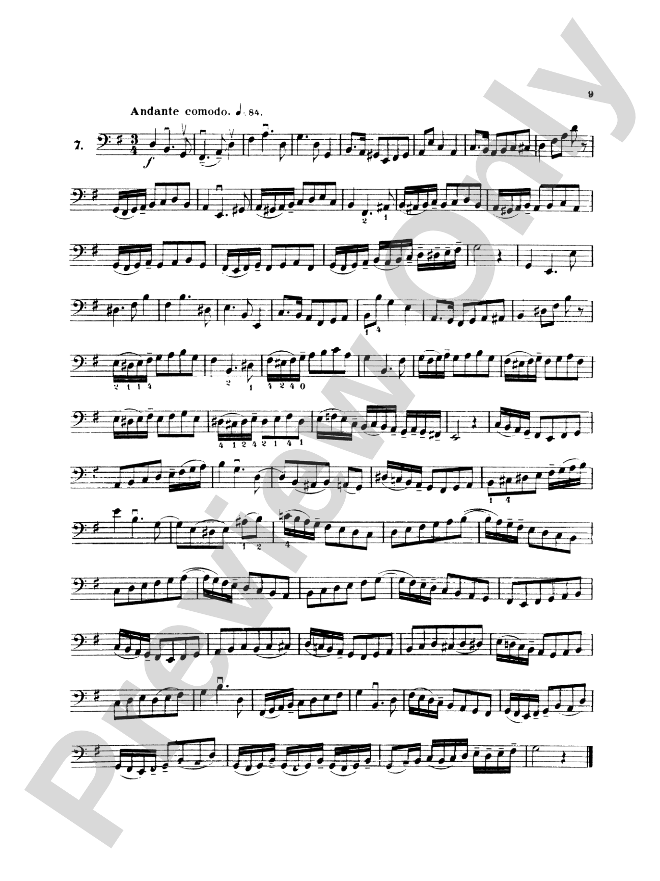 Simandl: Thirty Etudes for Double Bass: String Bass Book