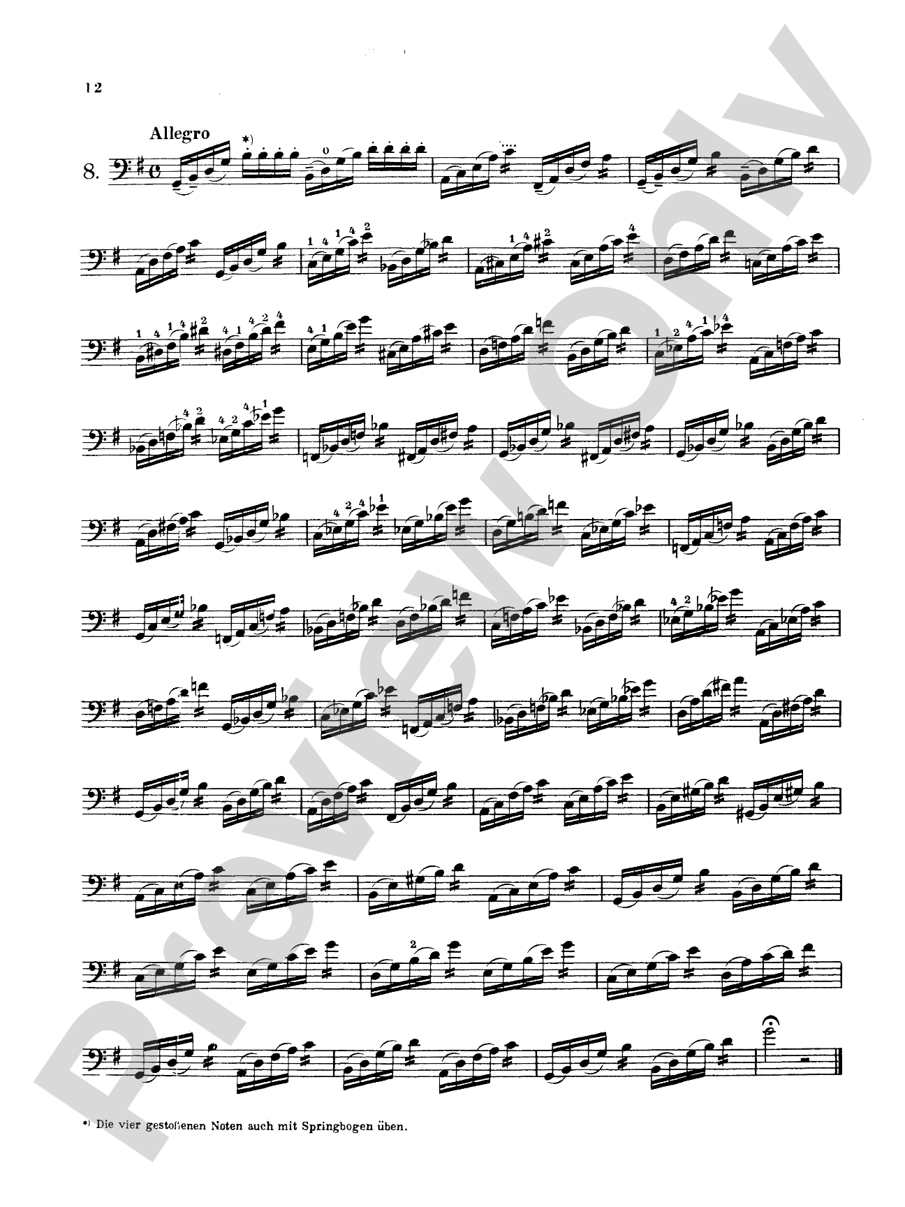 Storch: Thirty-Two Etudes: String Bass Book