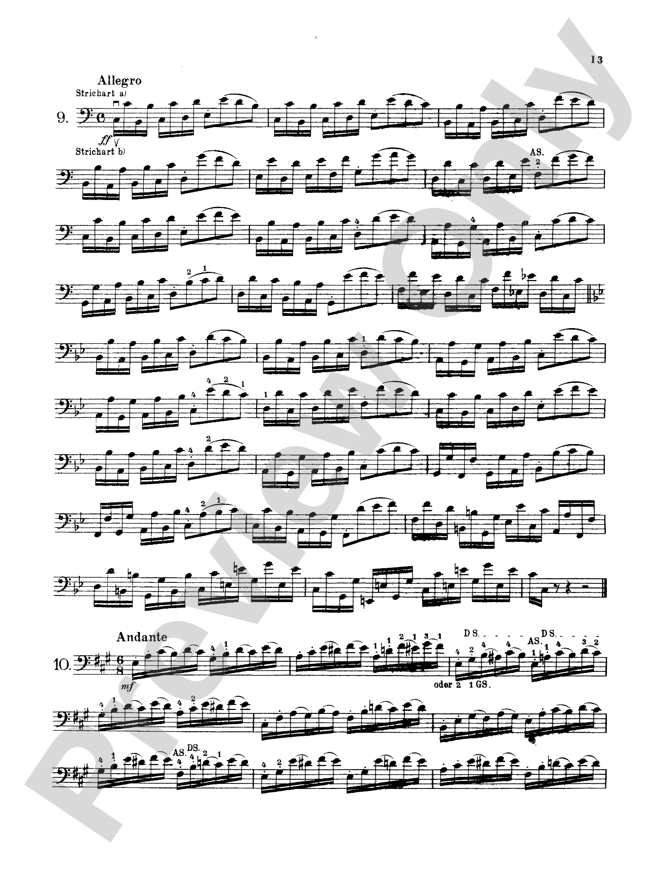 Storch: Thirty-Two Etudes: String Bass Book