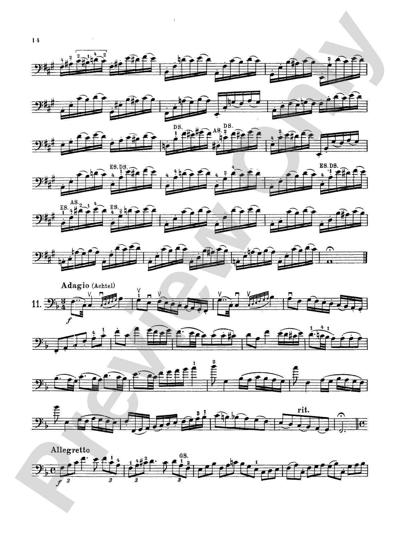 Storch: Thirty-Two Etudes: String Bass Book