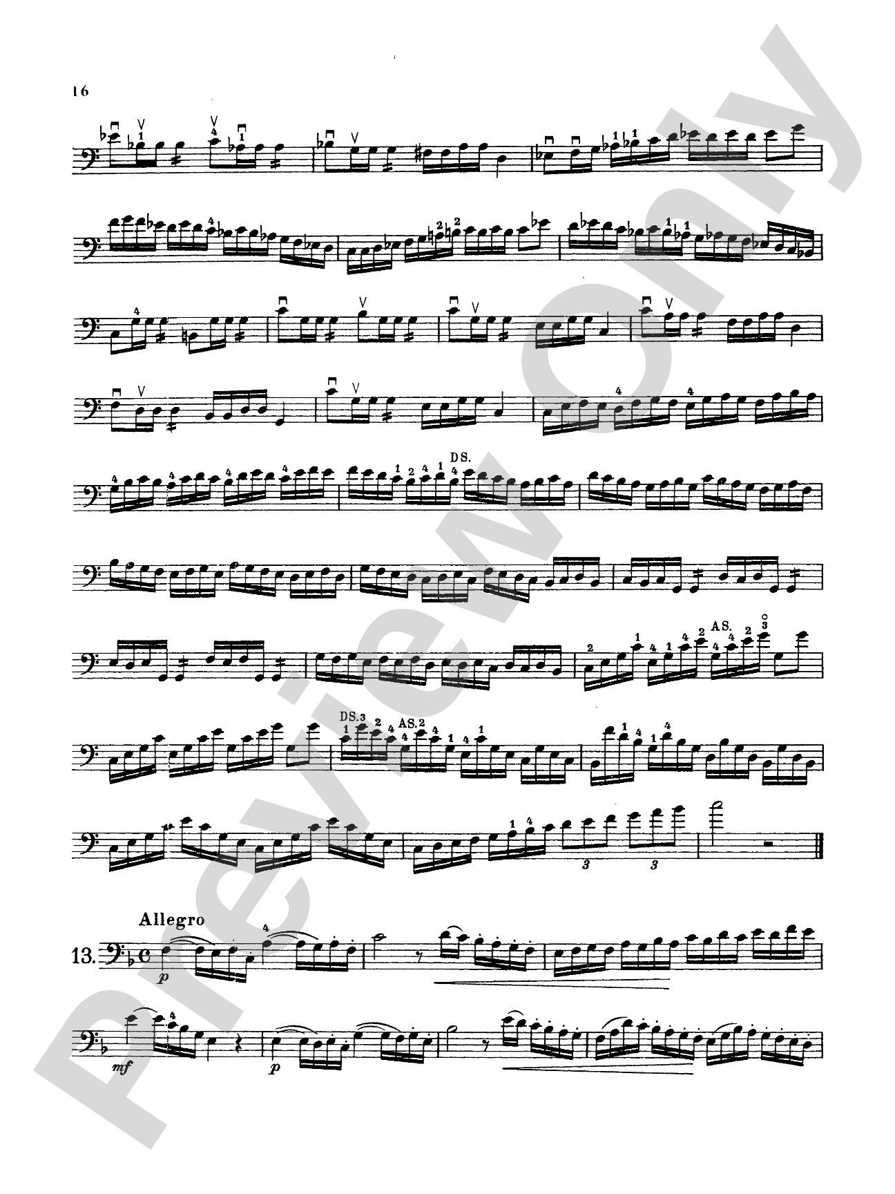 Storch: Thirty-Two Etudes: String Bass Book