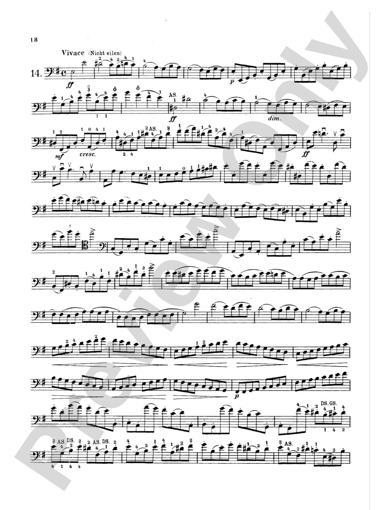 Storch: Thirty-Two Etudes: String Bass Book