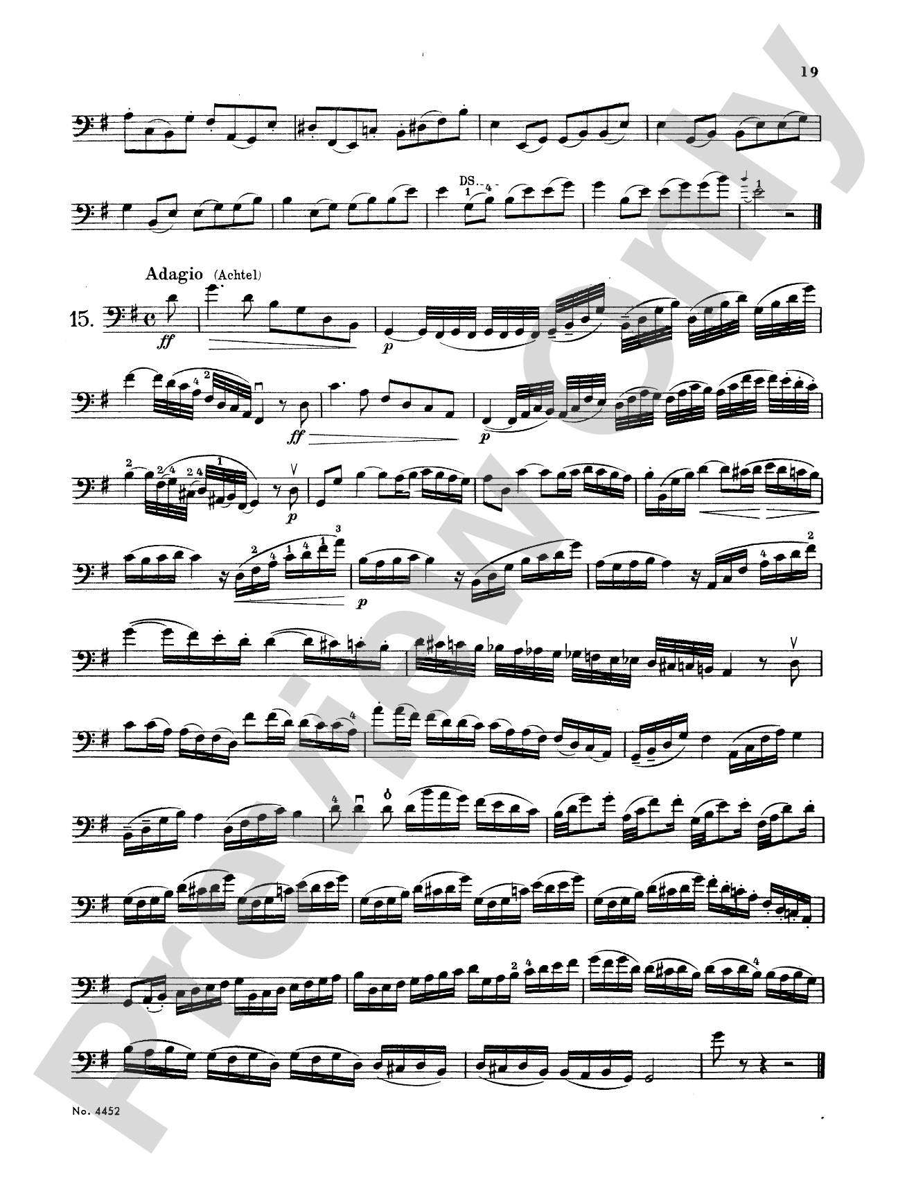 Storch: Thirty-Two Etudes: String Bass Book