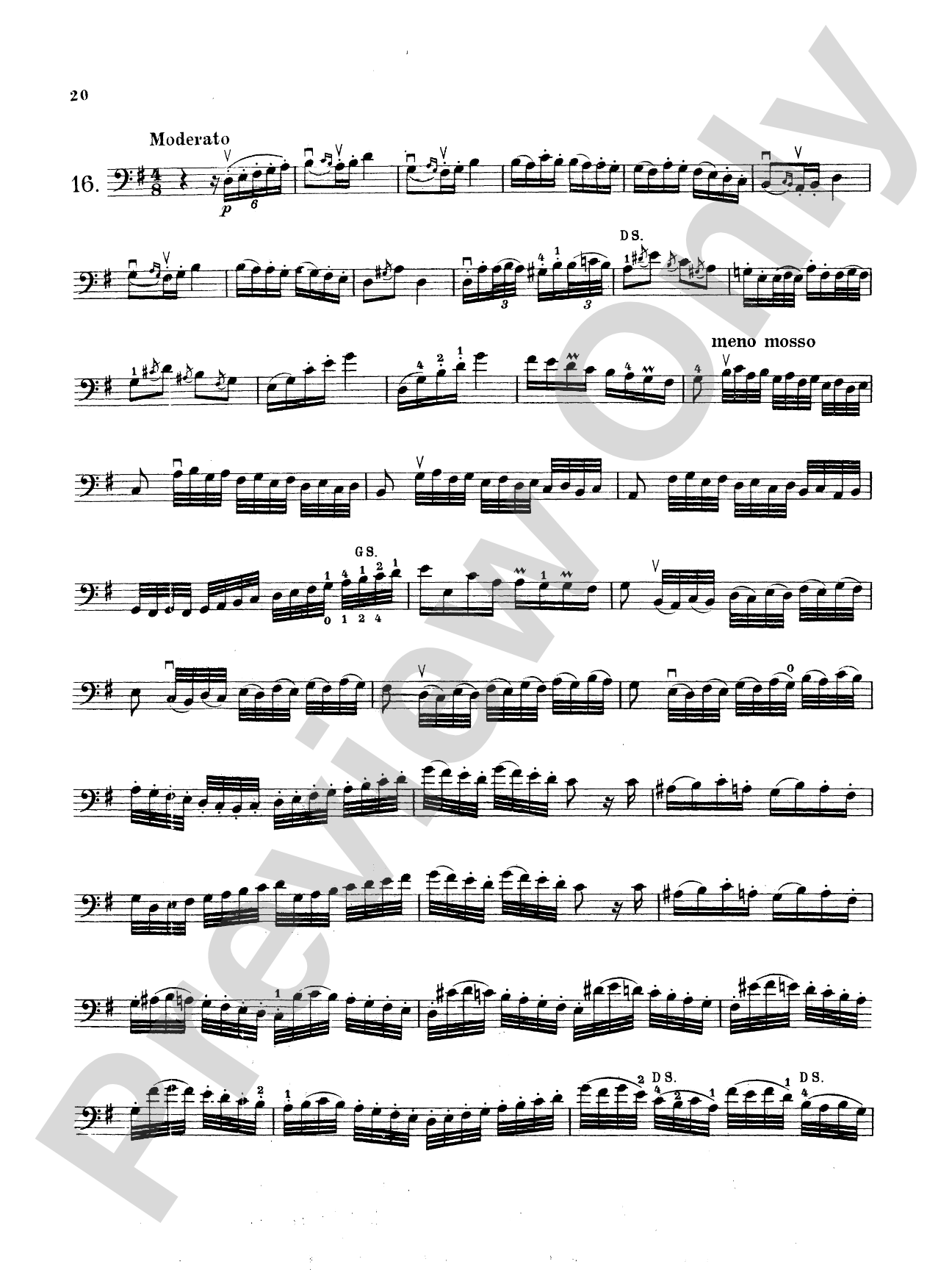 Storch: Thirty-Two Etudes: String Bass Book