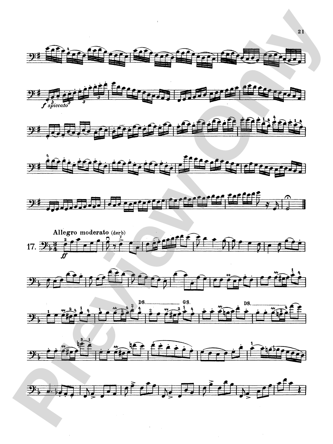 Storch: Thirty-Two Etudes: String Bass Book