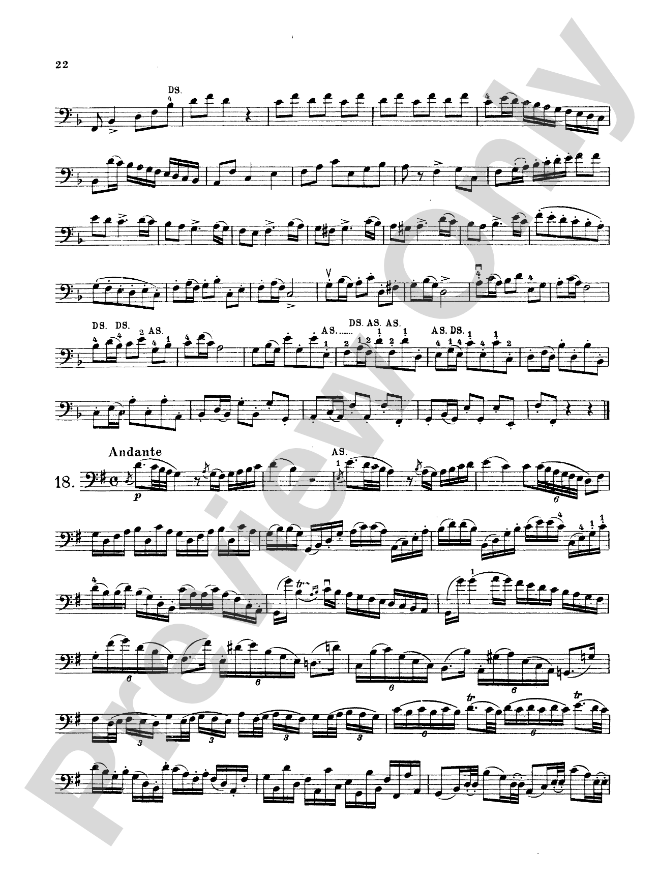 Storch: Thirty-Two Etudes: String Bass Book