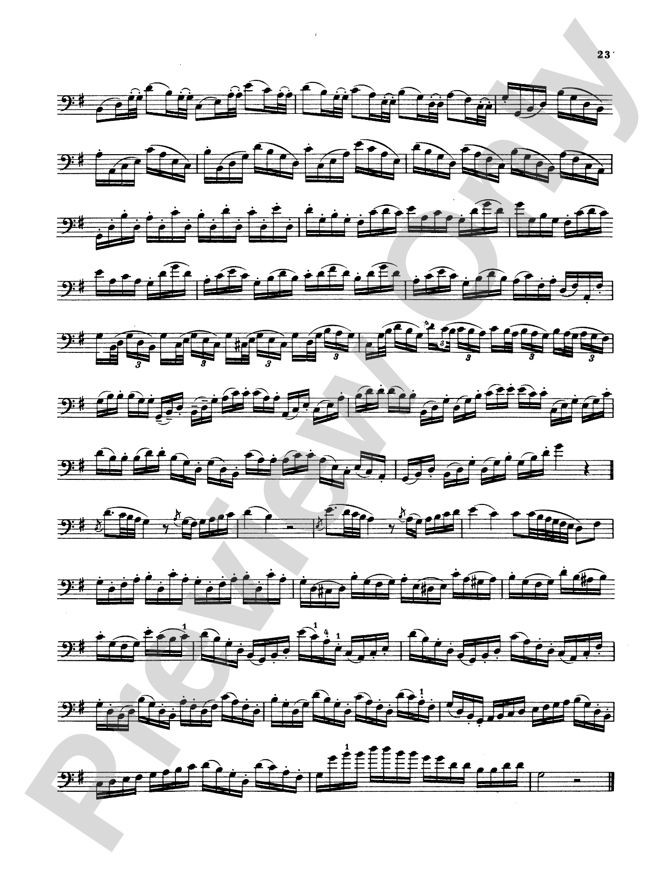 Storch: Thirty-Two Etudes: String Bass Book