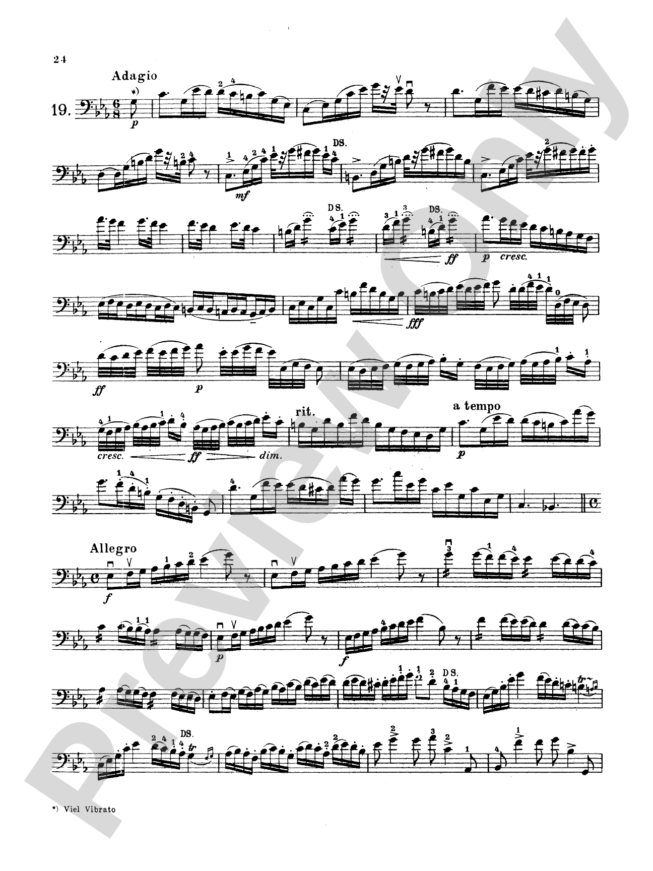 Storch: Thirty-Two Etudes: String Bass Book