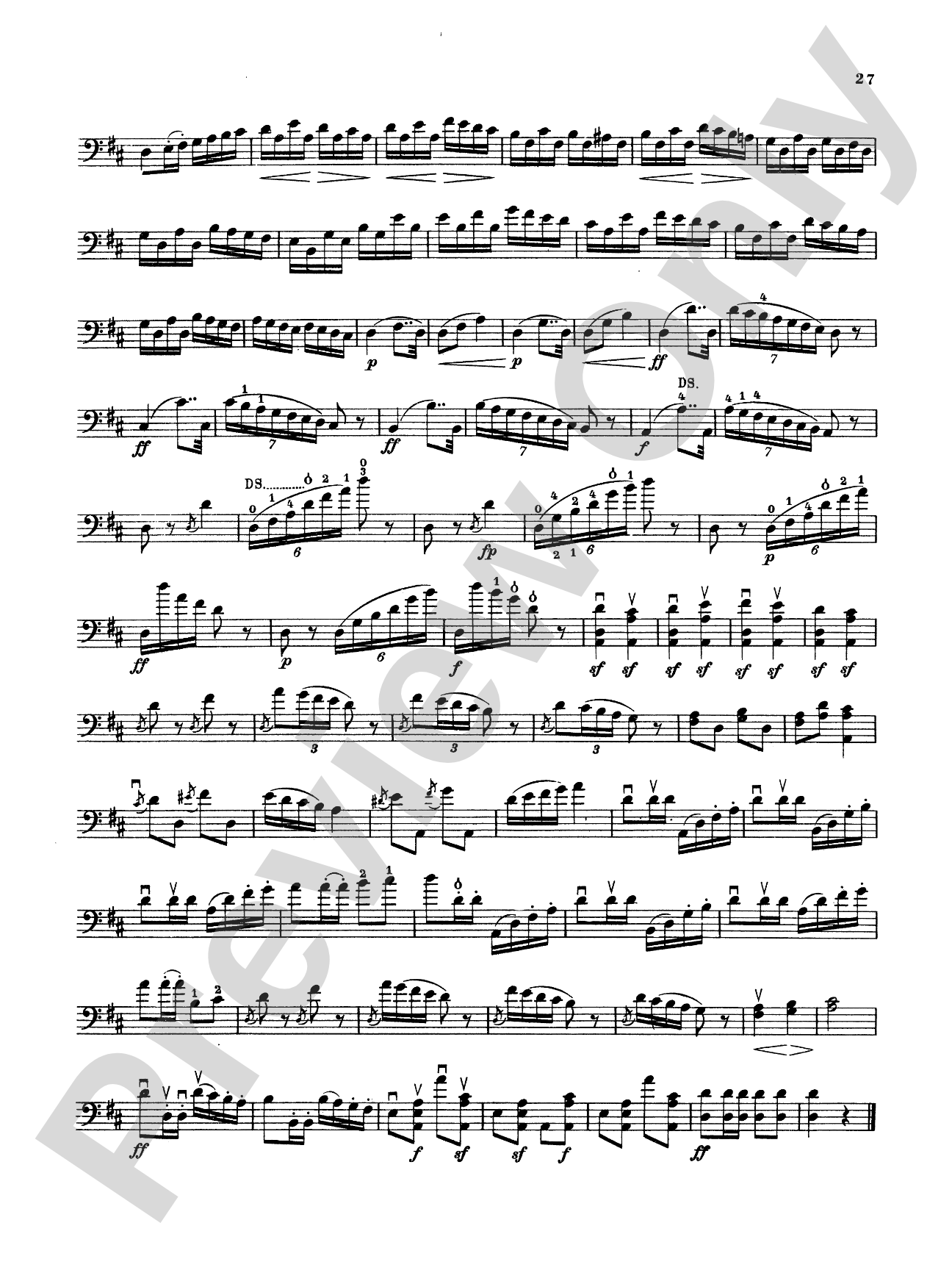 Storch: Thirty-Two Etudes: String Bass Book
