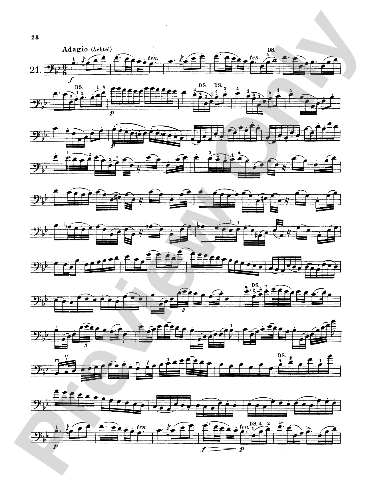 Storch: Thirty-Two Etudes: String Bass Book