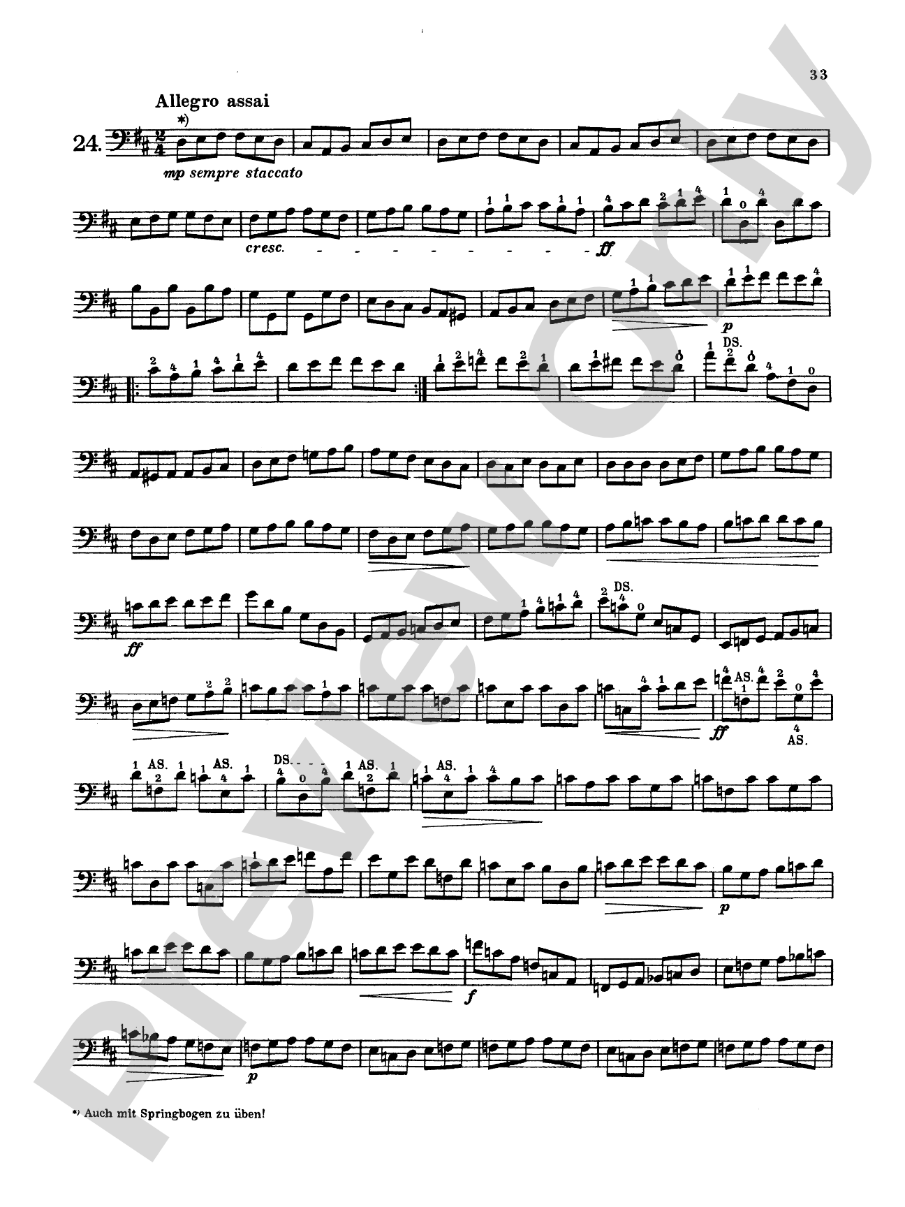Storch: Thirty-Two Etudes: String Bass Book